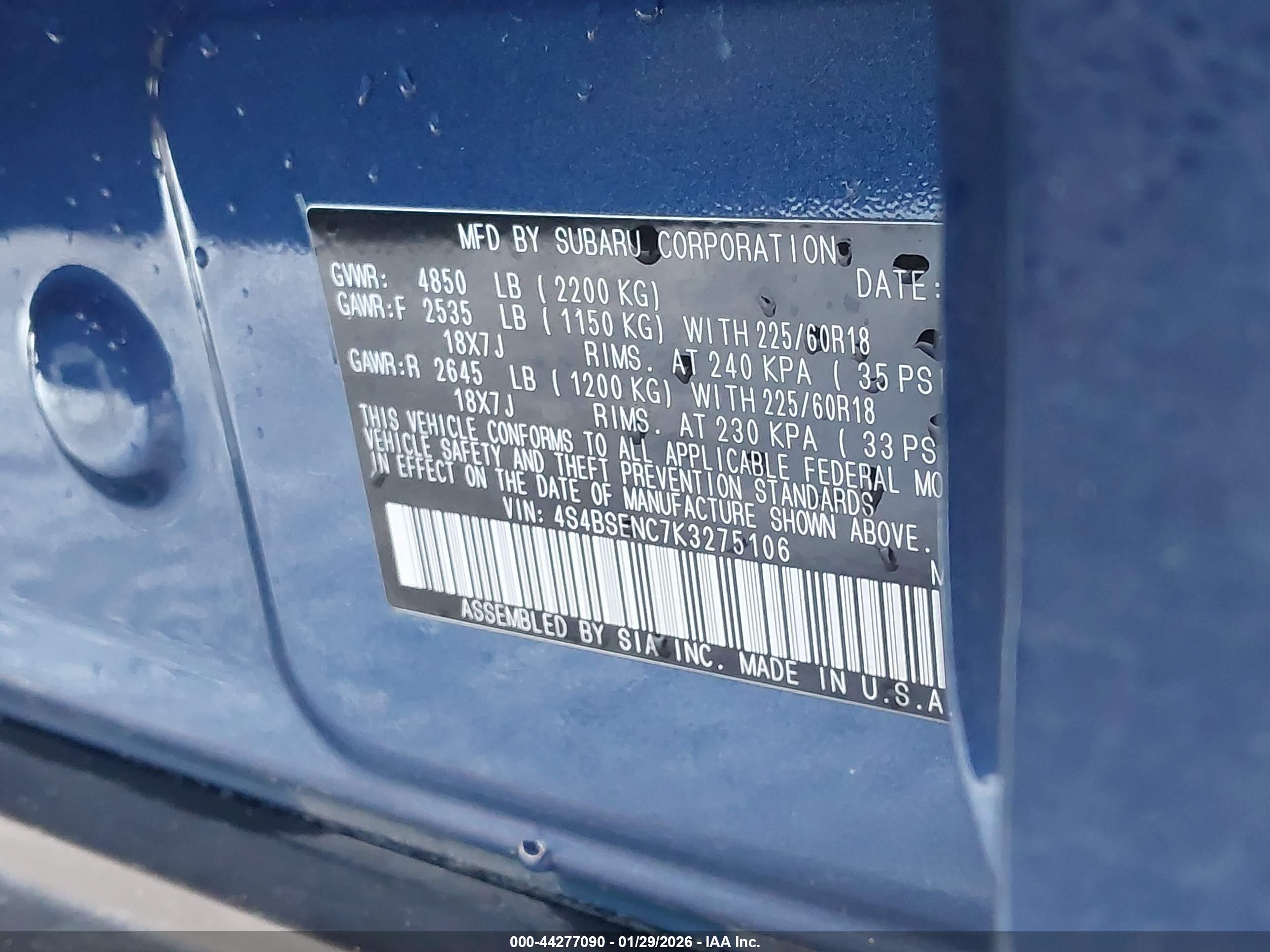 SUBARU OUTBACK image 9