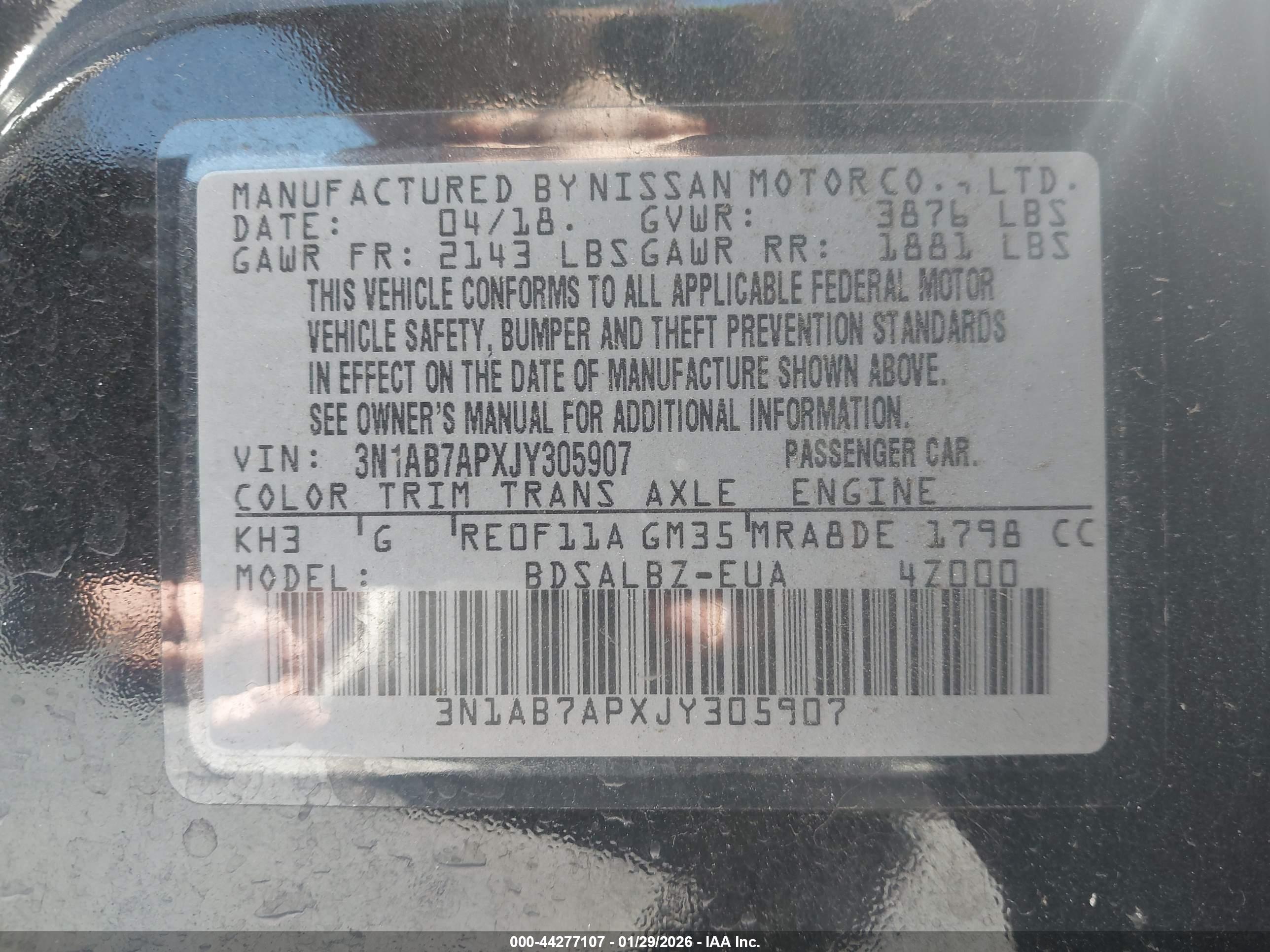 NISSAN SENTRA image 9