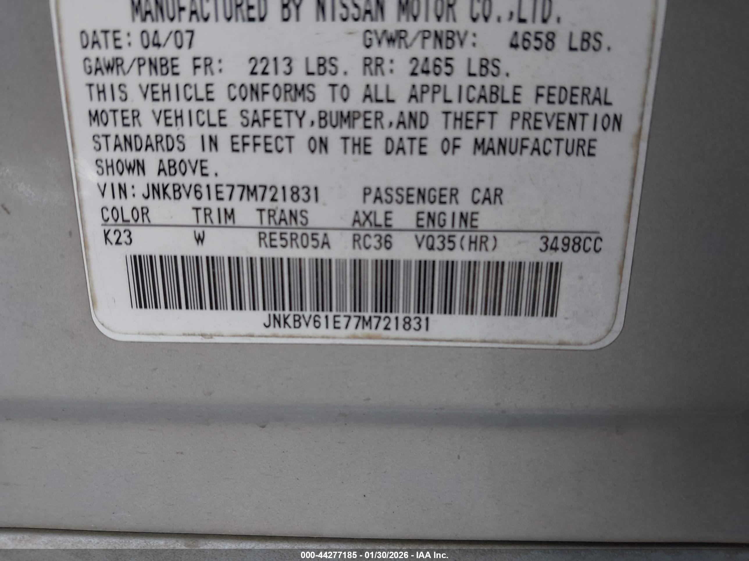 INFINITI G35 image 9
