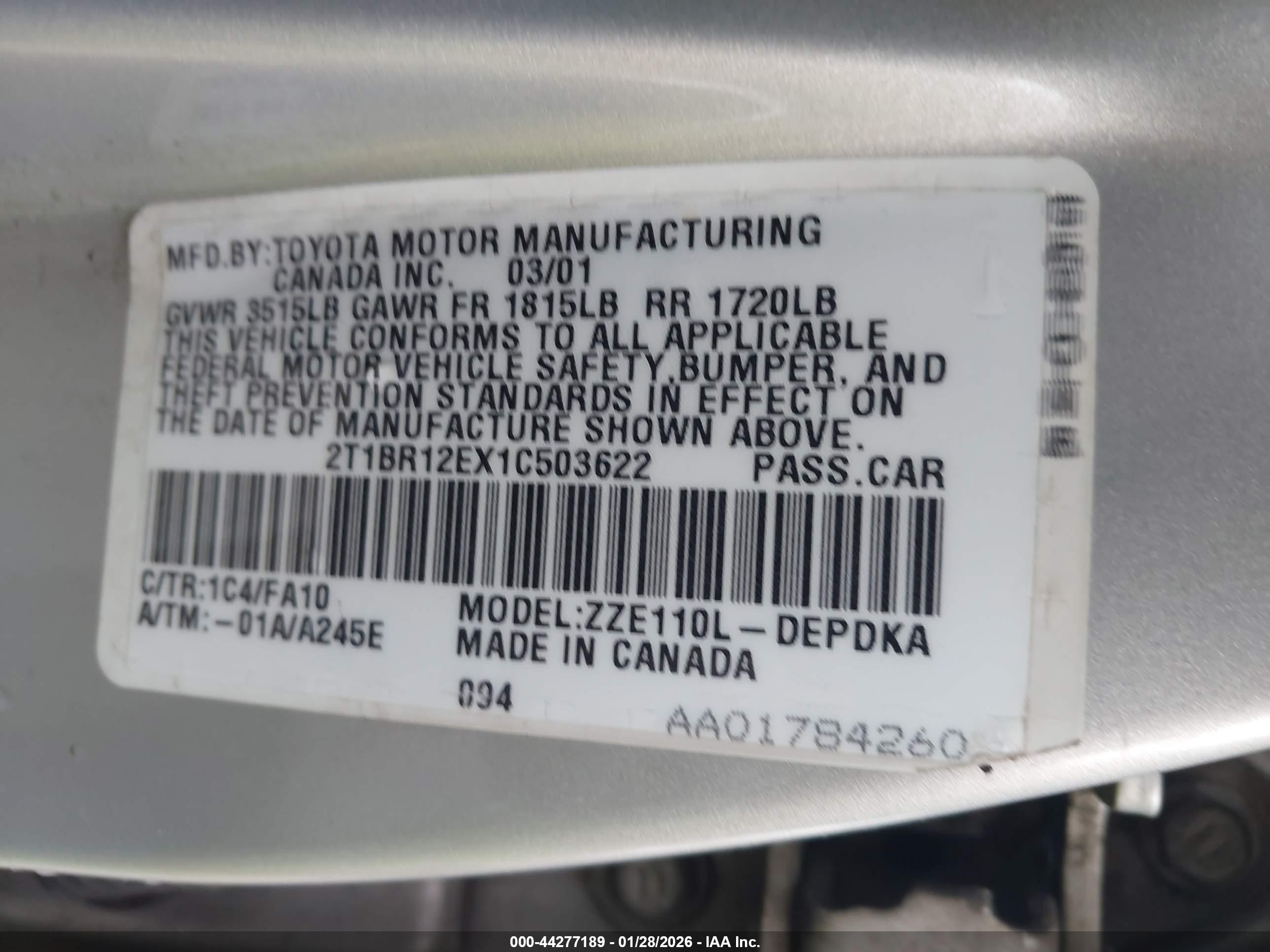 TOYOTA COROLLA image 9