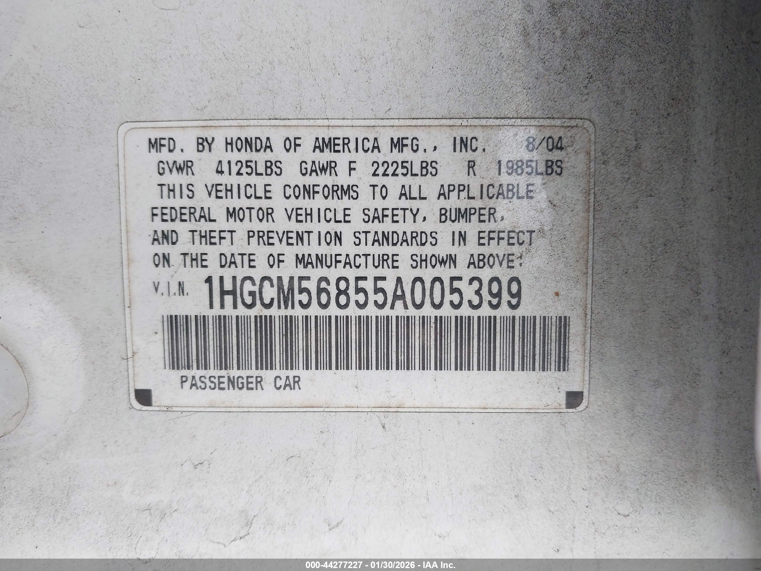 HONDA ACCORD image 9