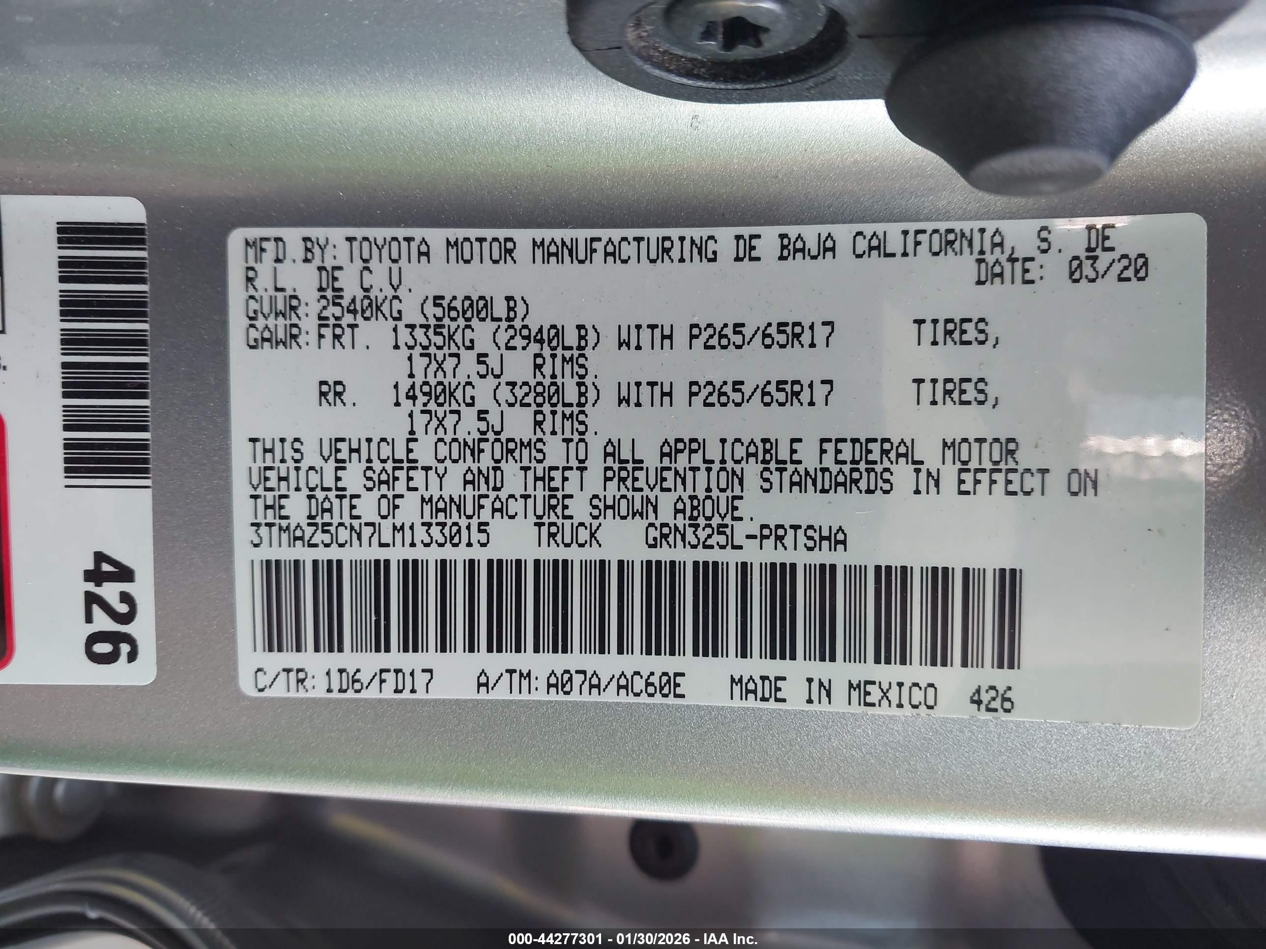 TOYOTA TACOMA image 9