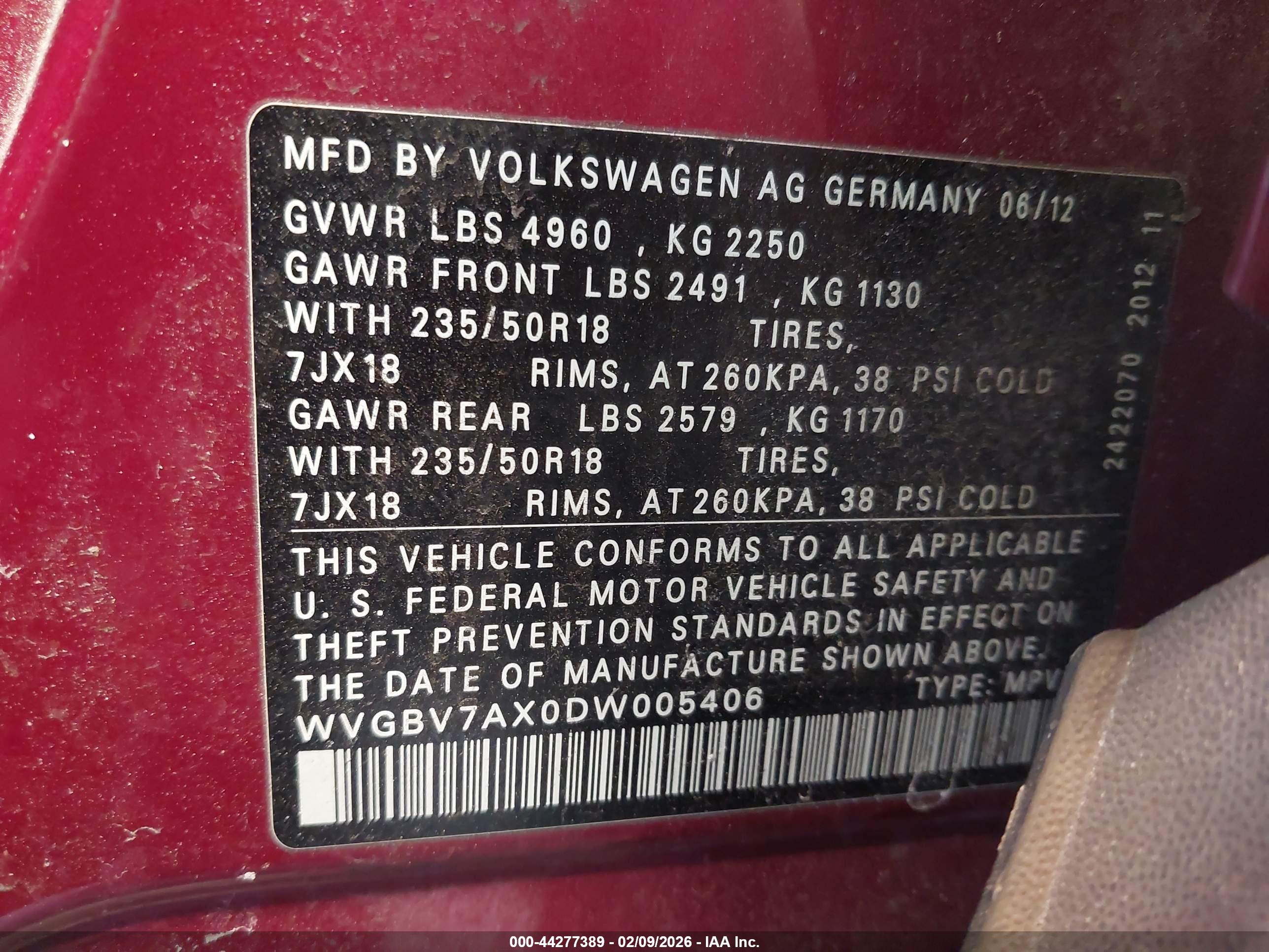 VOLKSWAGEN TIGUAN image 9