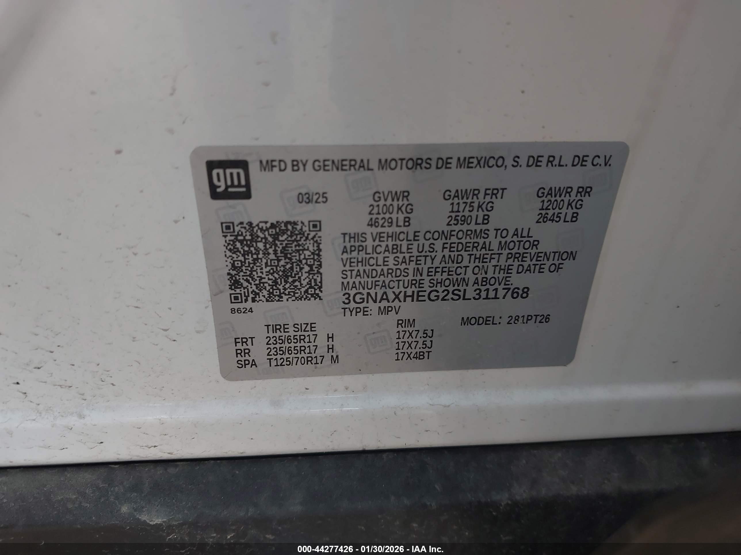 CHEVROLET EQUINOX image 9