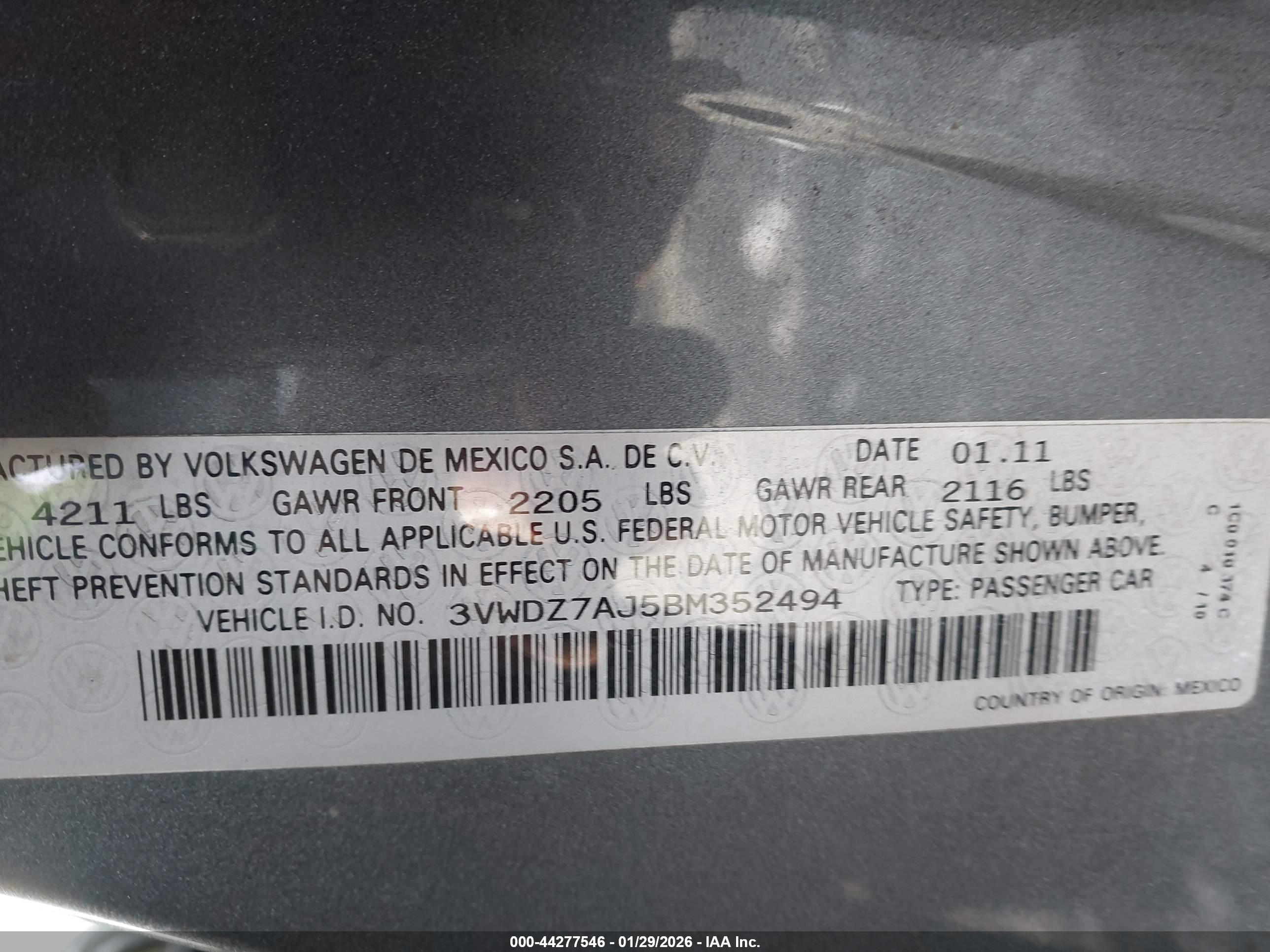 VOLKSWAGEN JETTA image 9