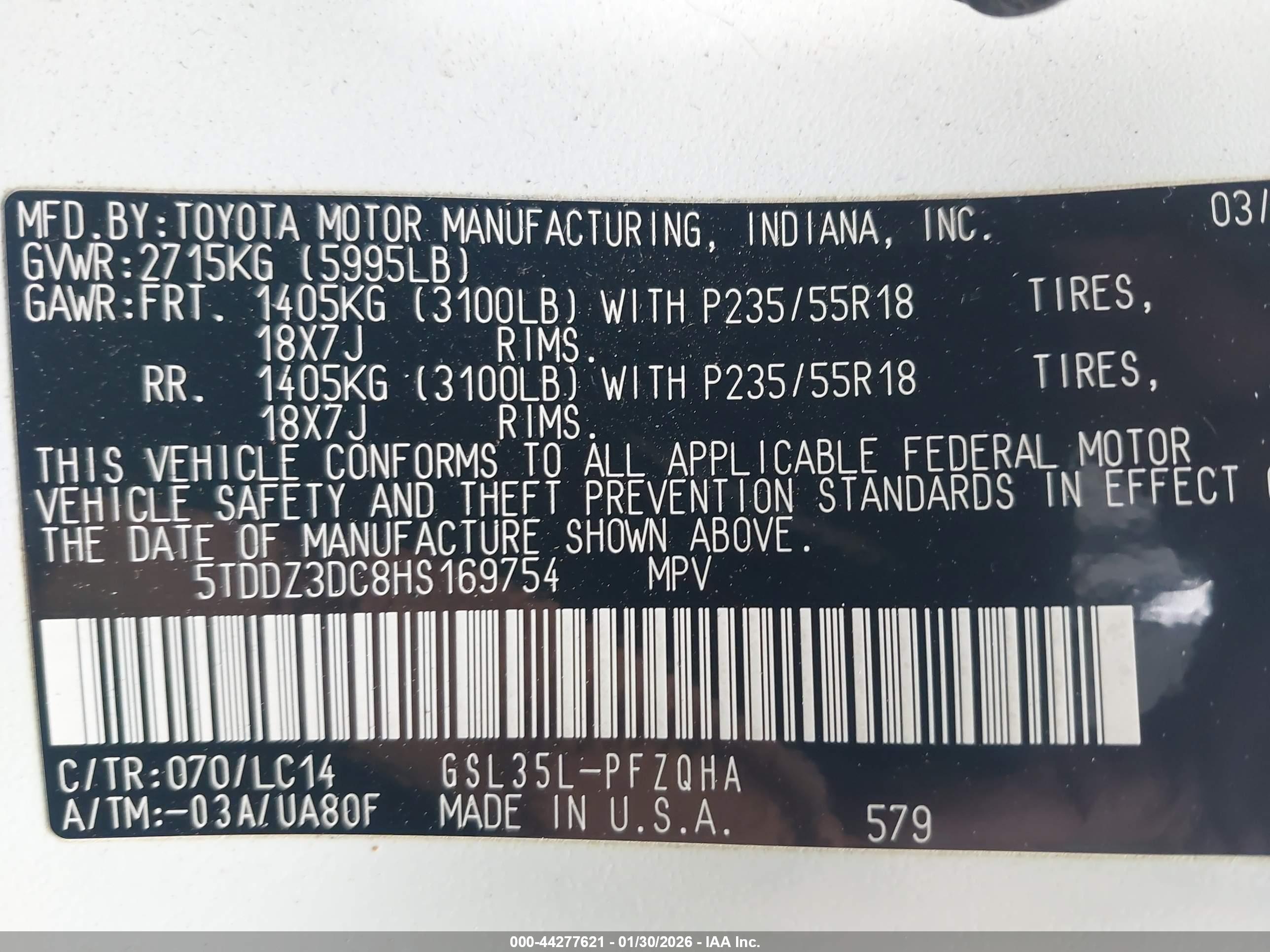TOYOTA SIENNA image 9