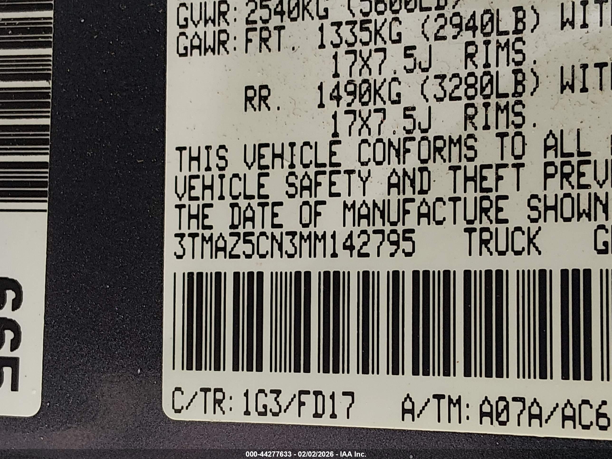 TOYOTA TACOMA image 9