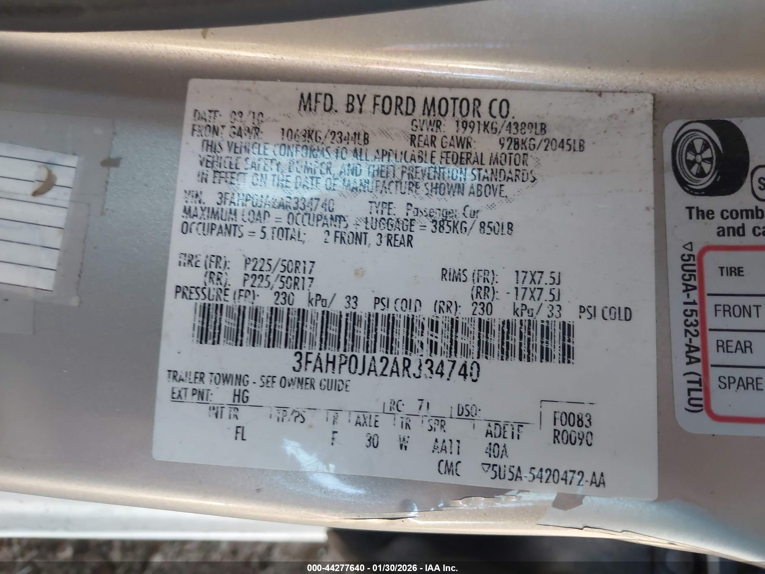 FORD FUSION image 9