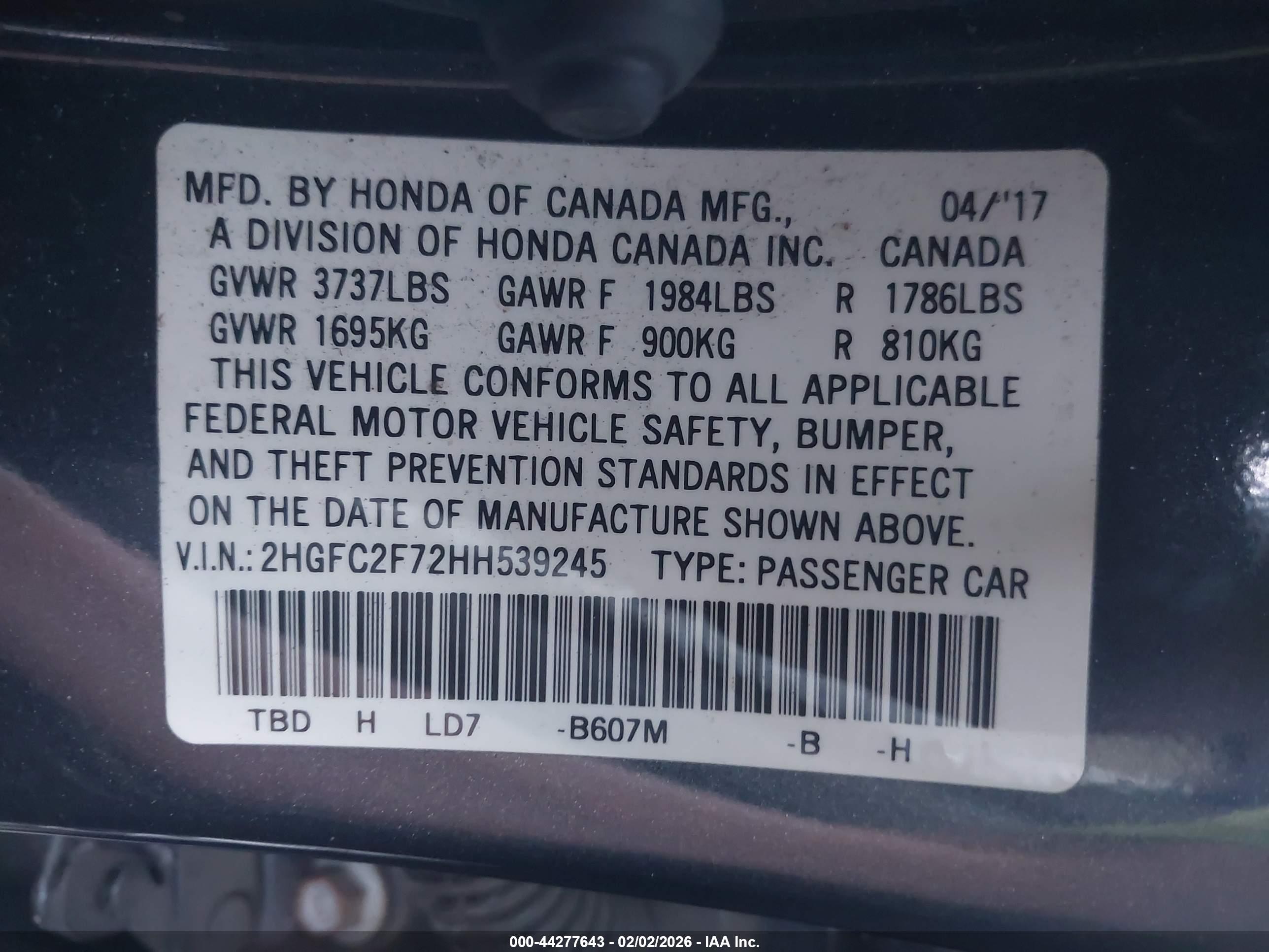 HONDA CIVIC image 9
