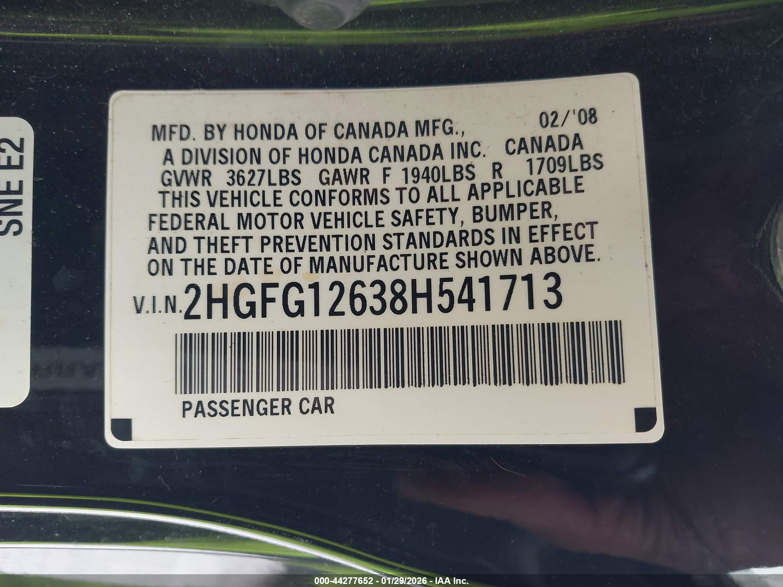 HONDA CIVIC image 9