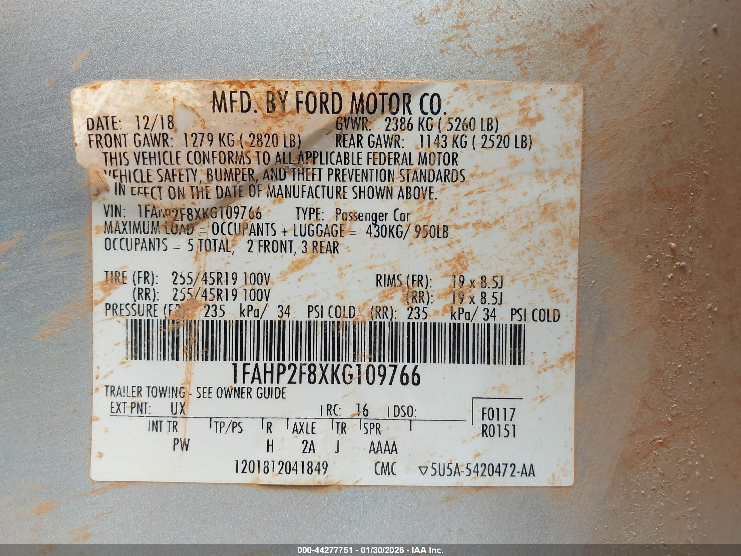 FORD TAURUS image 9