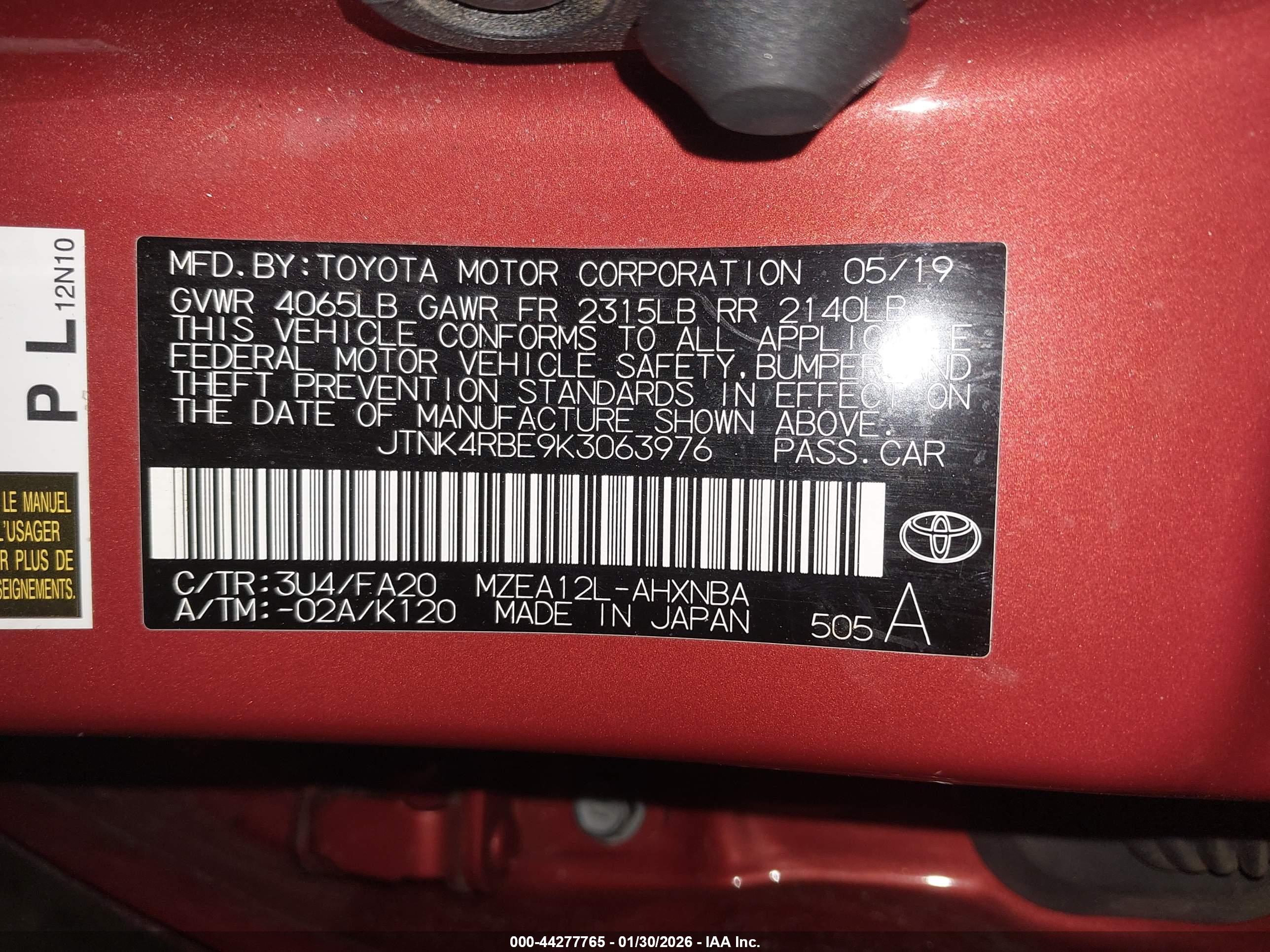 TOYOTA COROLLA image 9