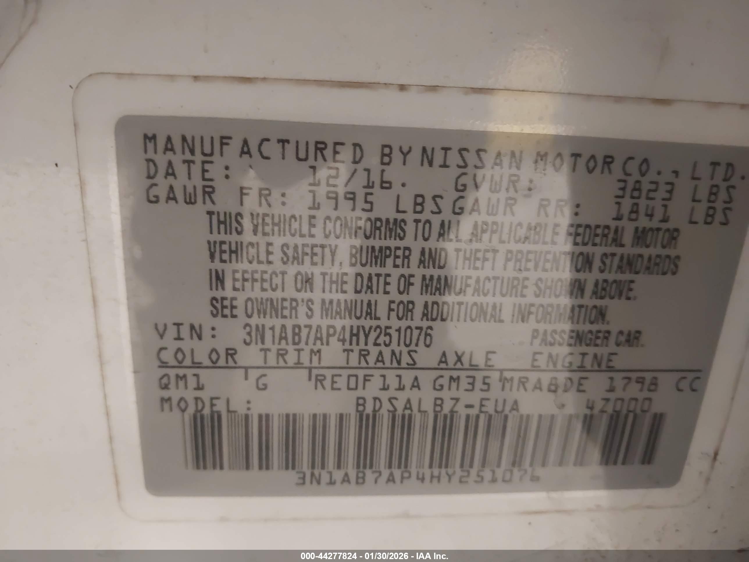 NISSAN SENTRA image 9