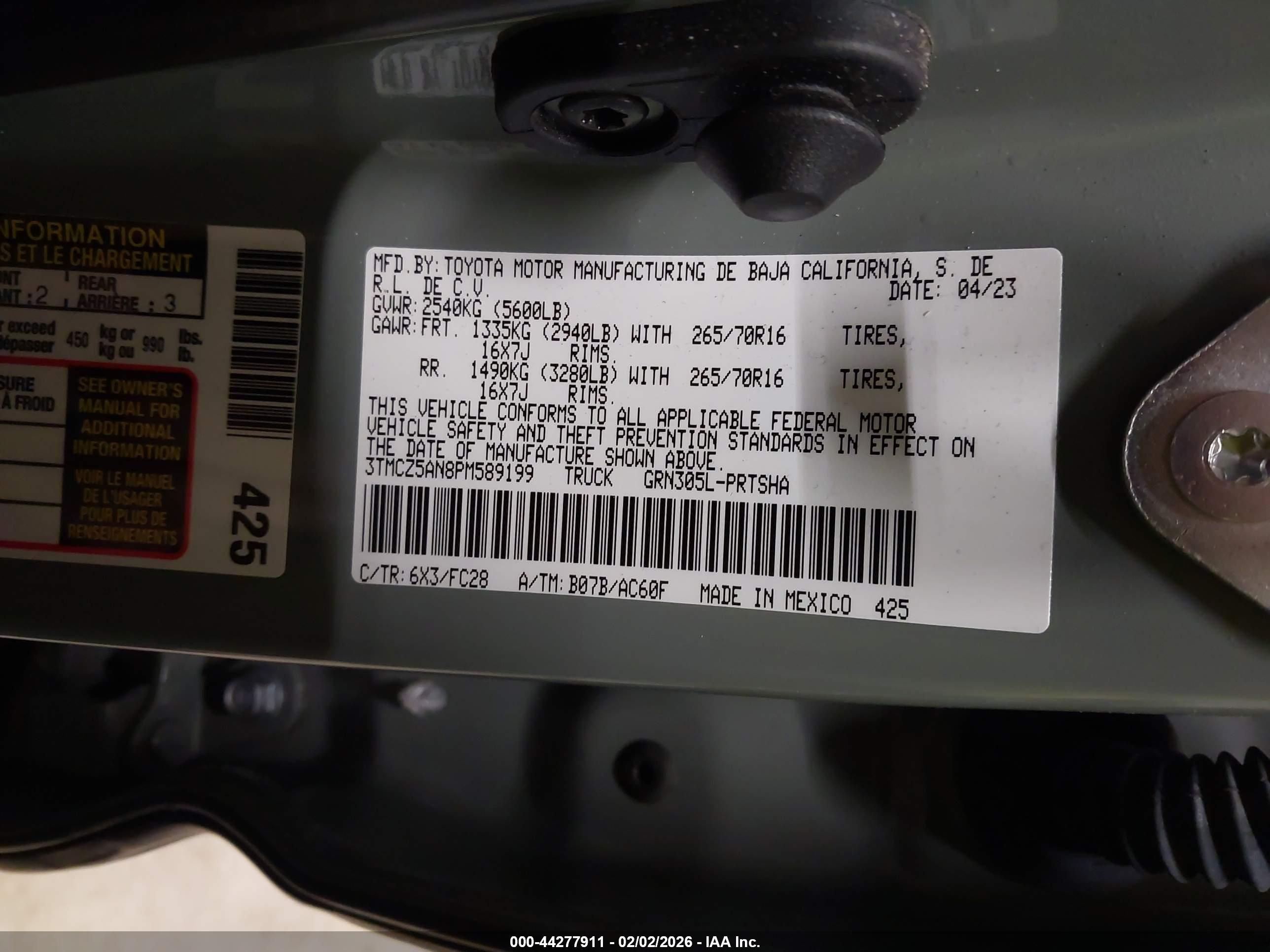 TOYOTA TACOMA image 9