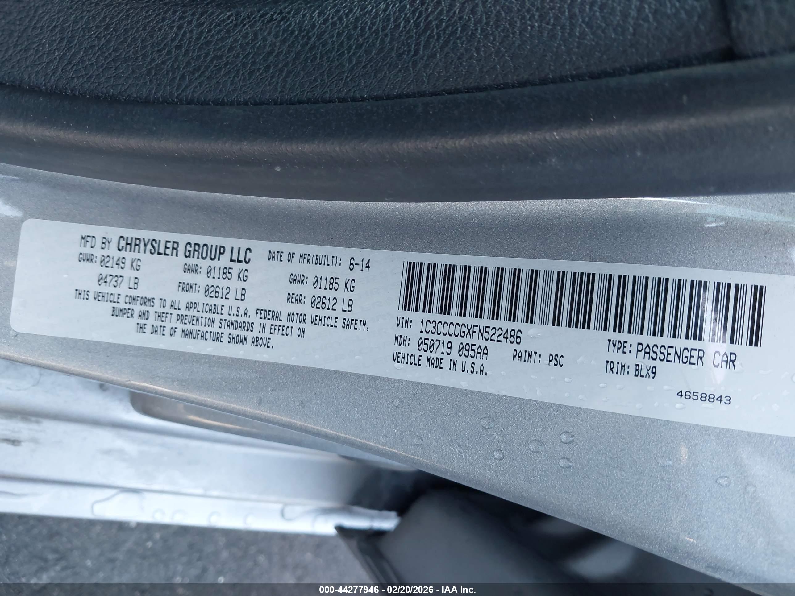 CHRYSLER 200 image 9
