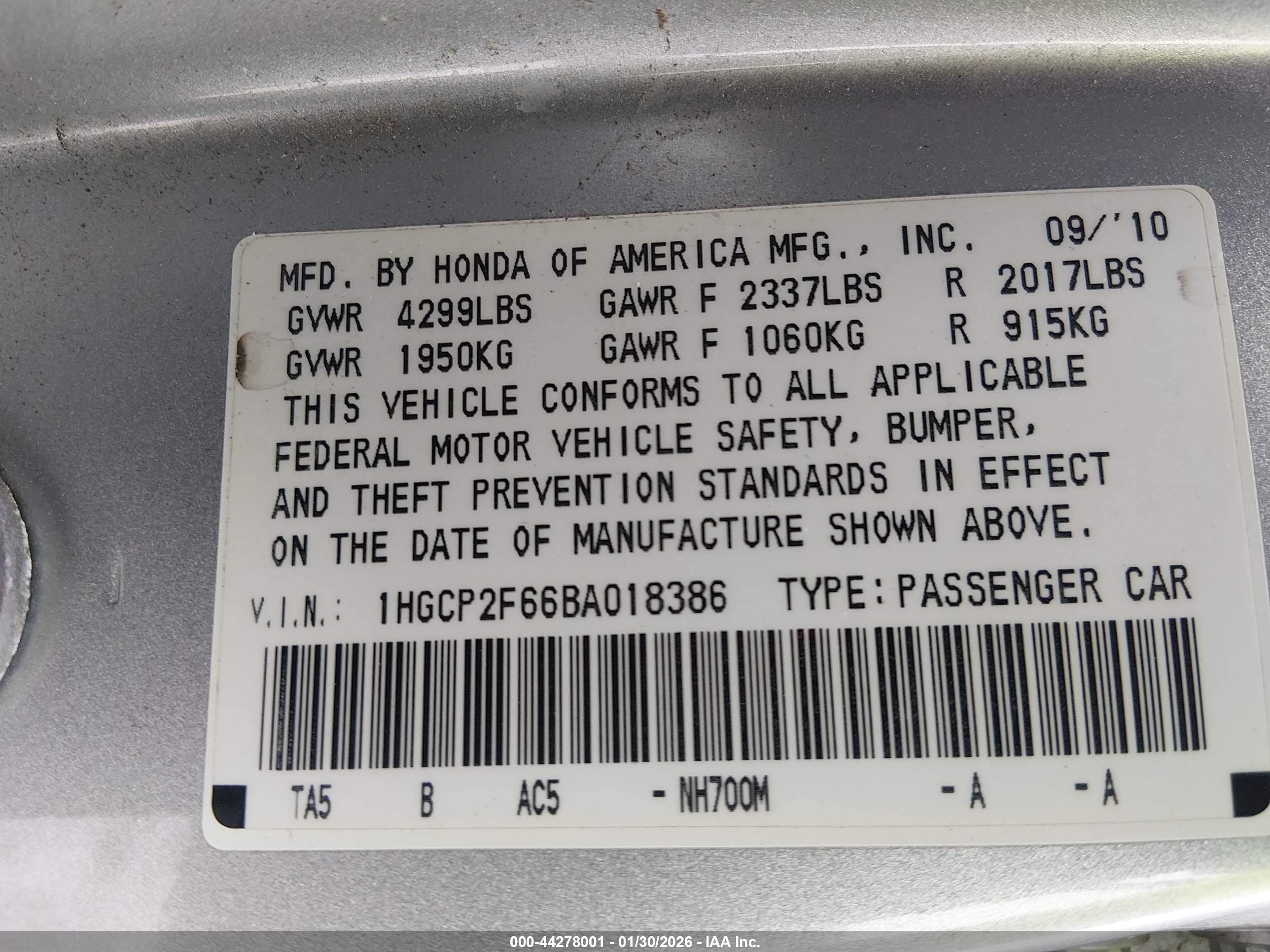 HONDA ACCORD image 9