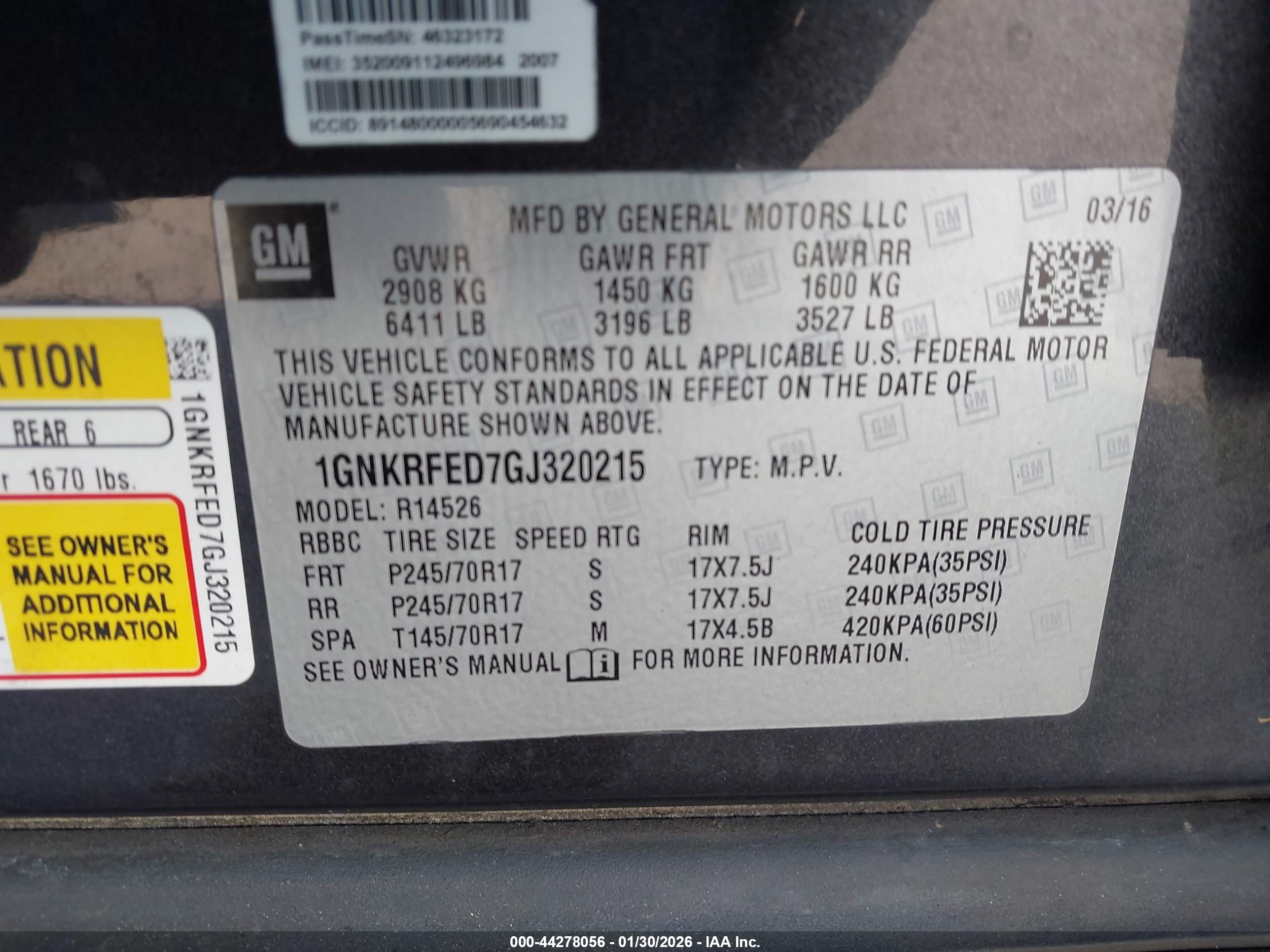 CHEVROLET TRAVERSE image 9