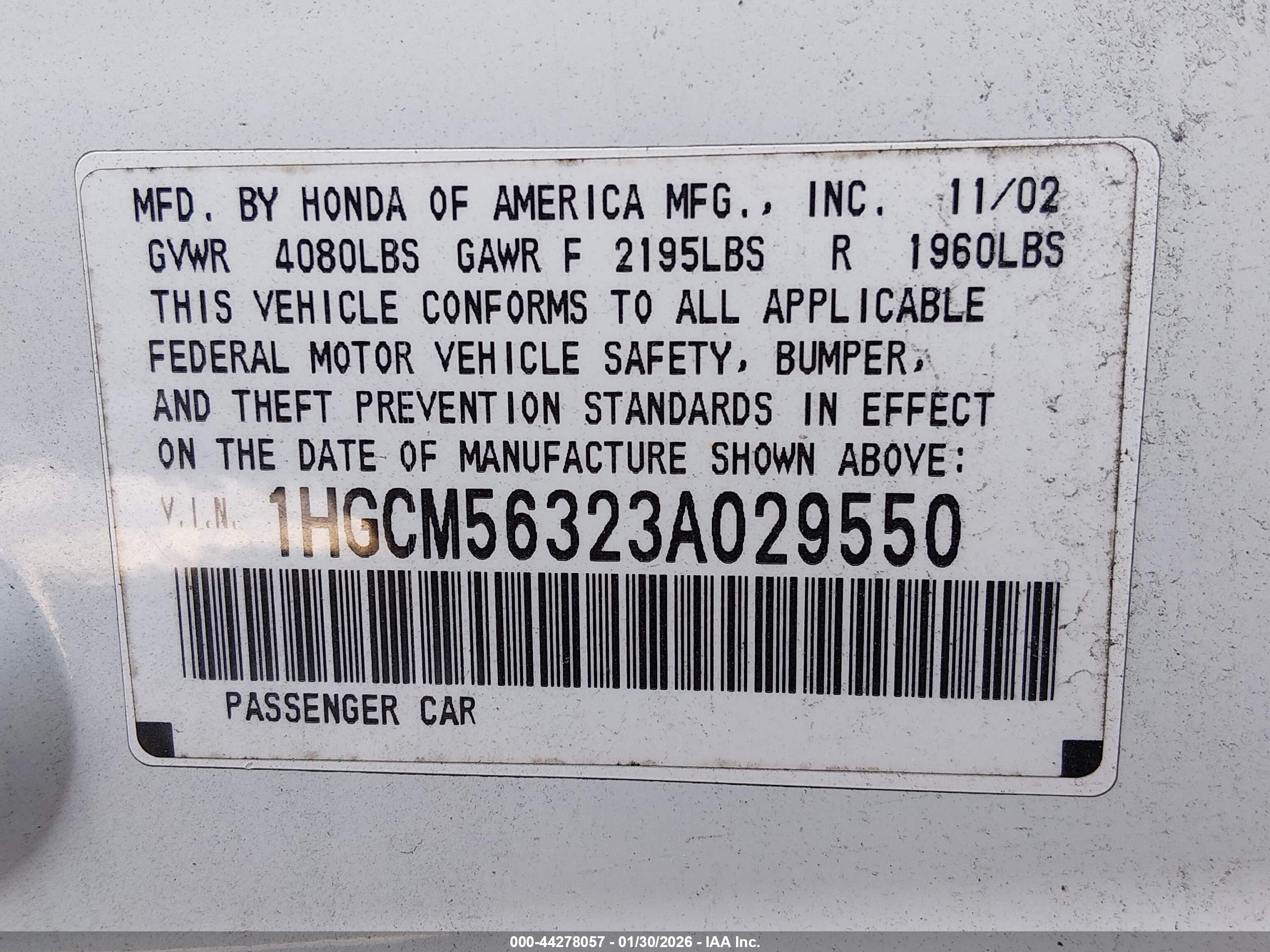 HONDA ACCORD image 9