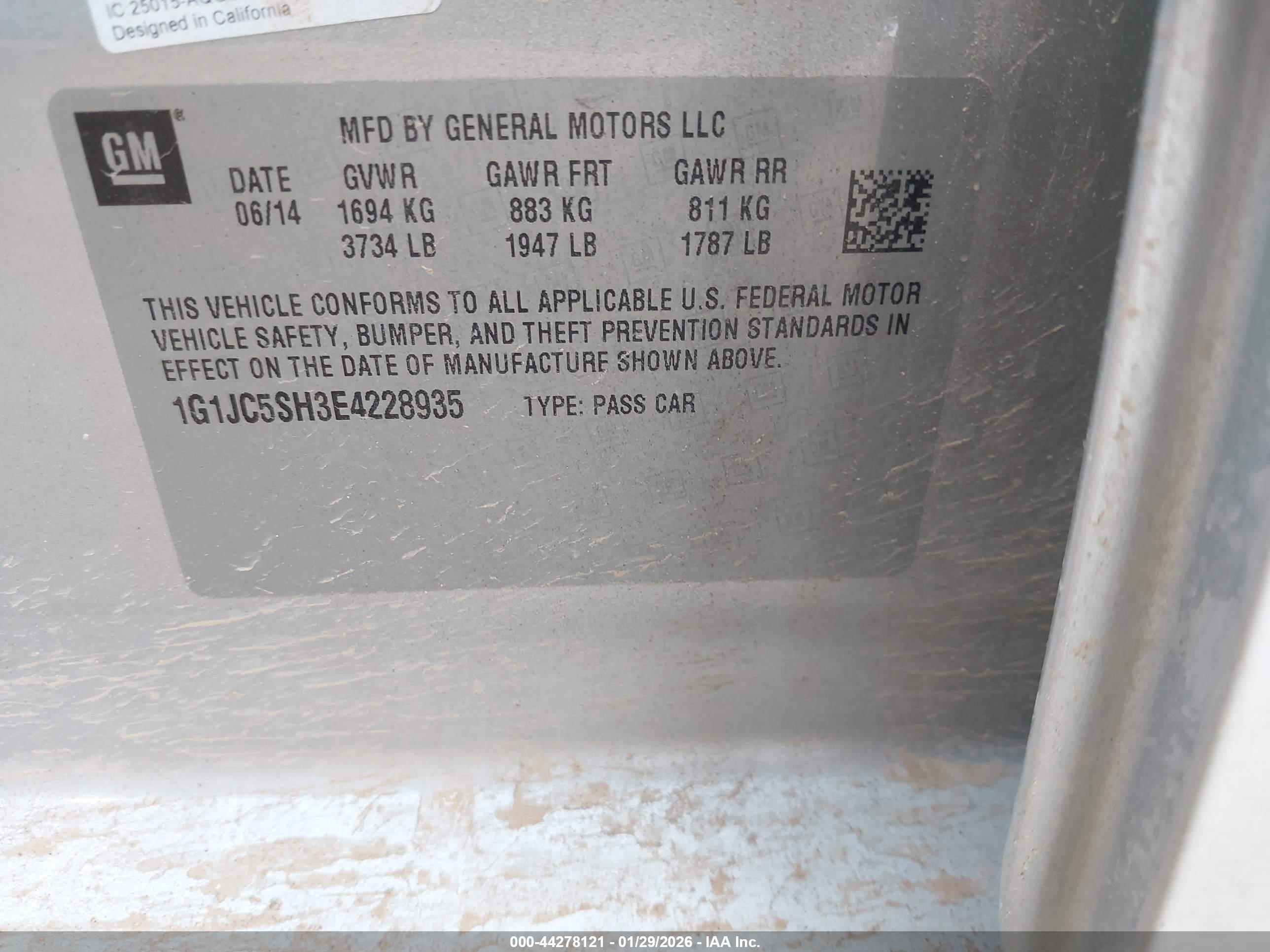CHEVROLET SONIC image 9