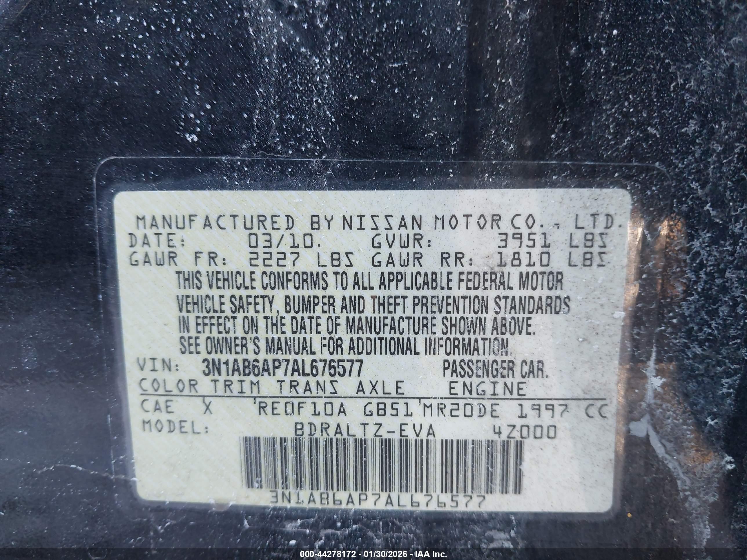 NISSAN SENTRA image 9