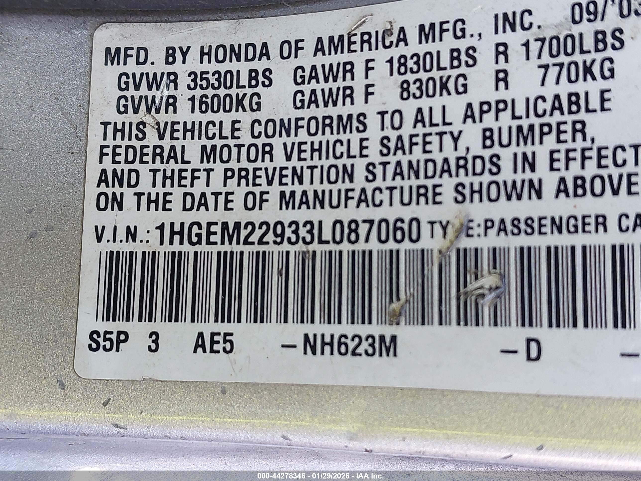 HONDA CIVIC image 9