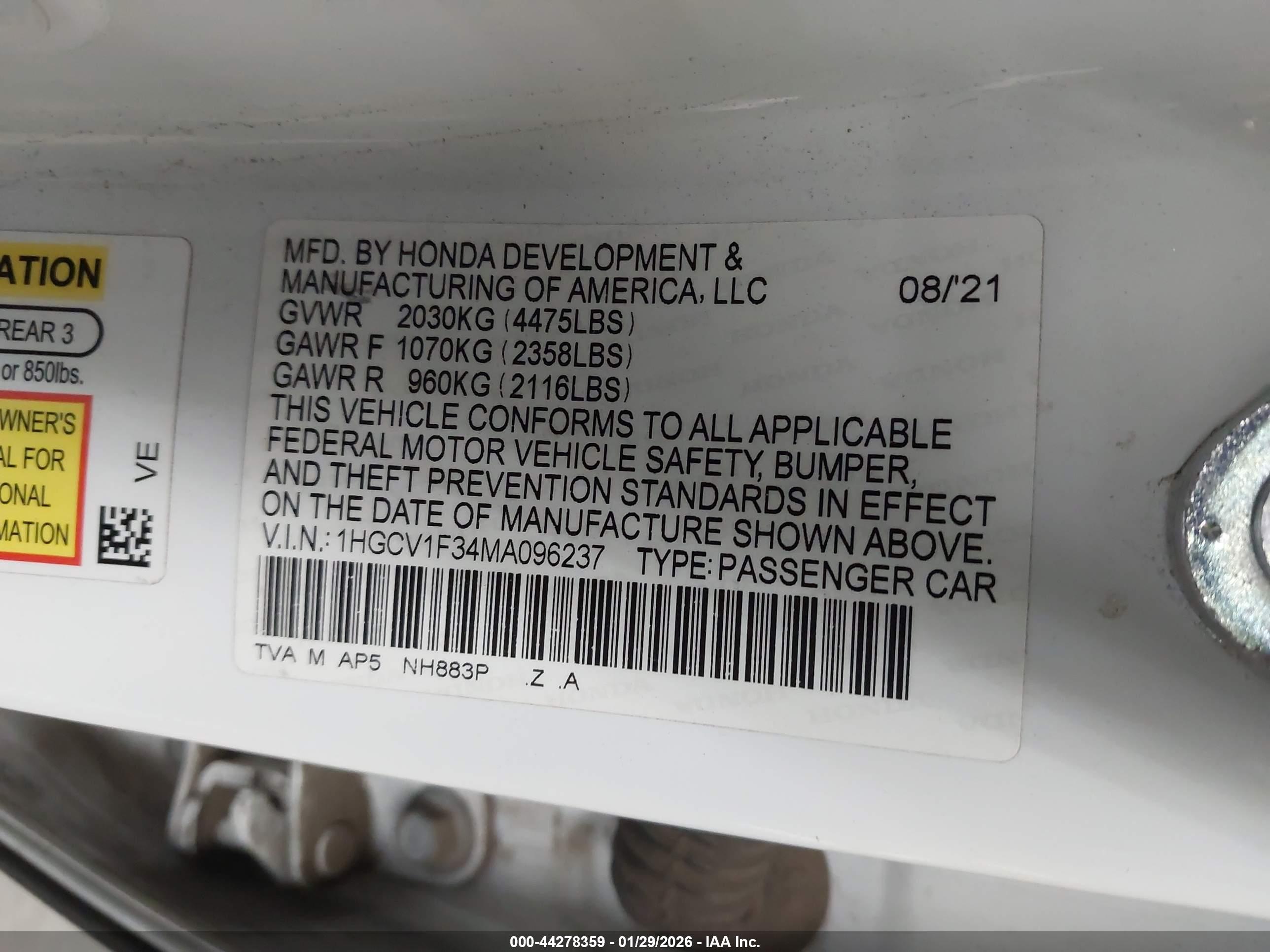 HONDA ACCORD image 9