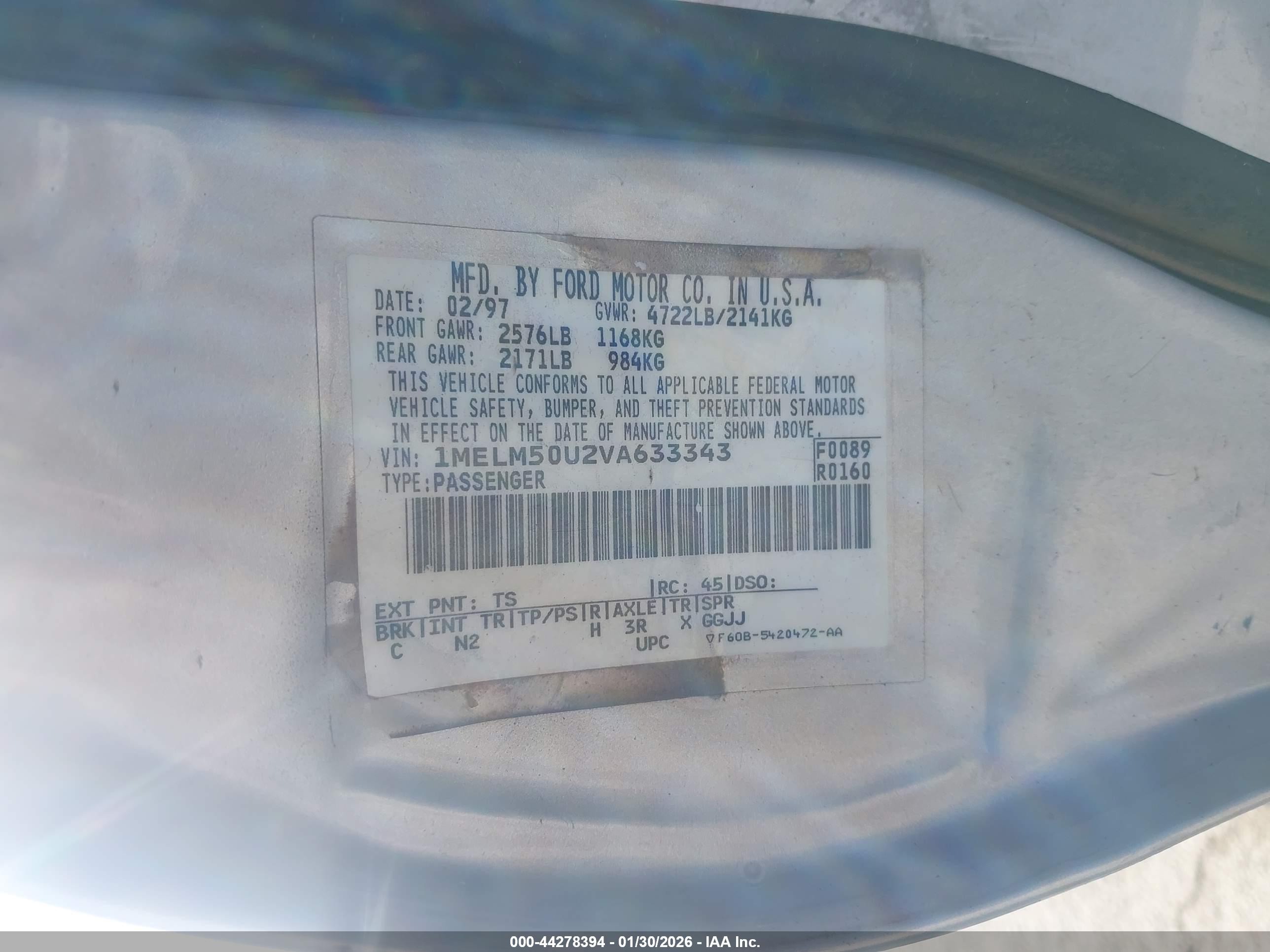 MERCURY SABLE image 9
