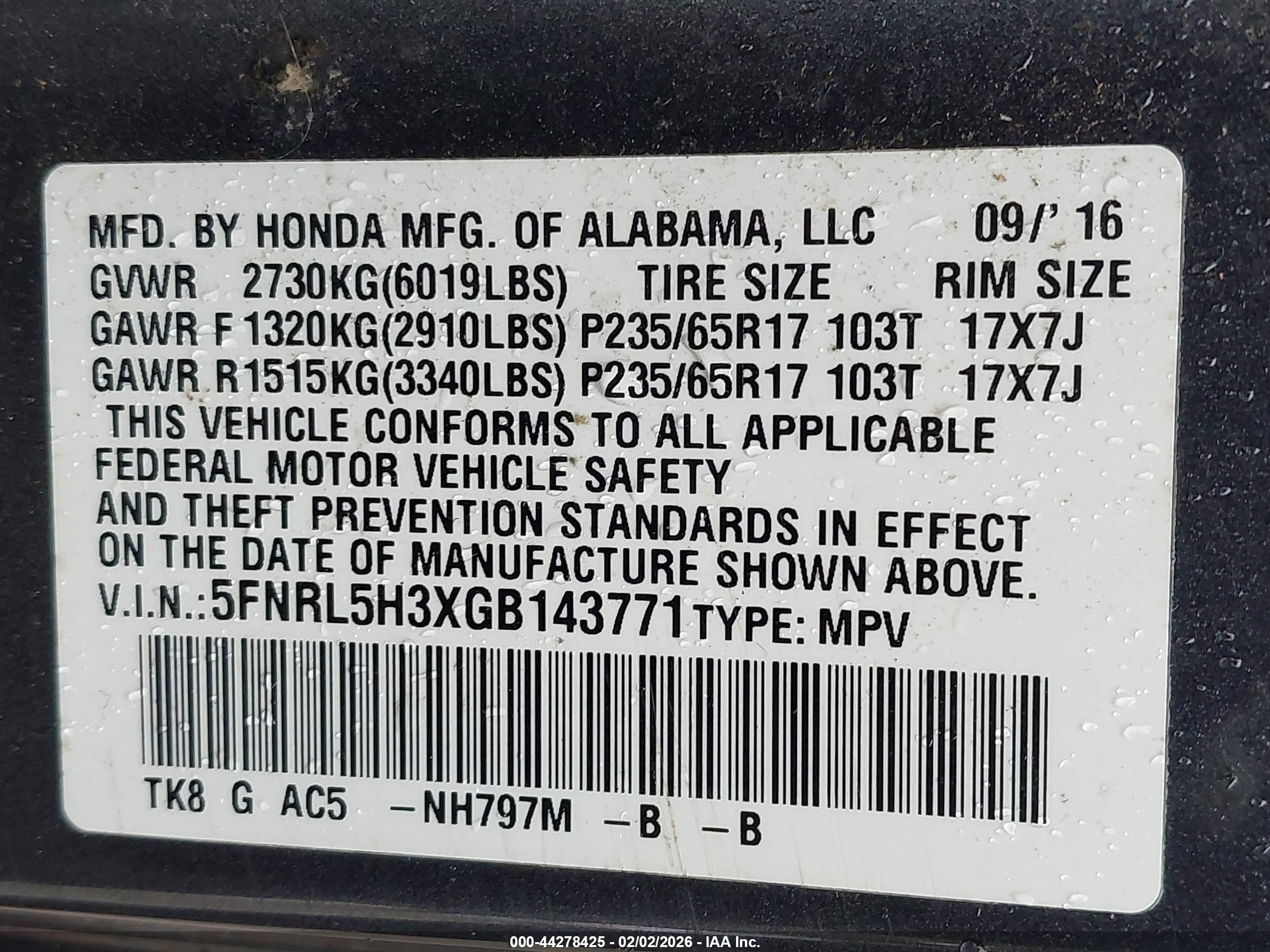 HONDA ODYSSEY image 9