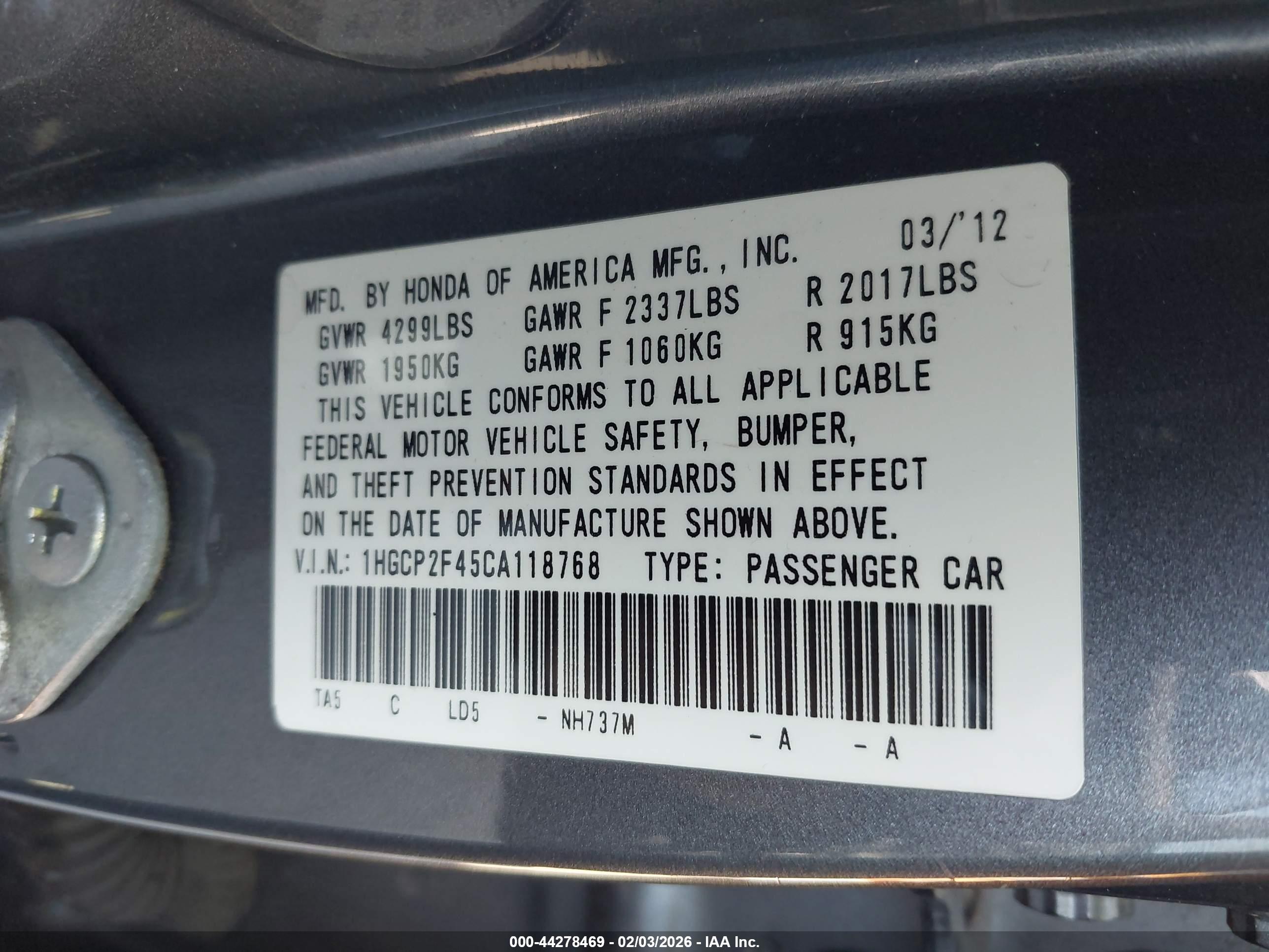 HONDA ACCORD image 9