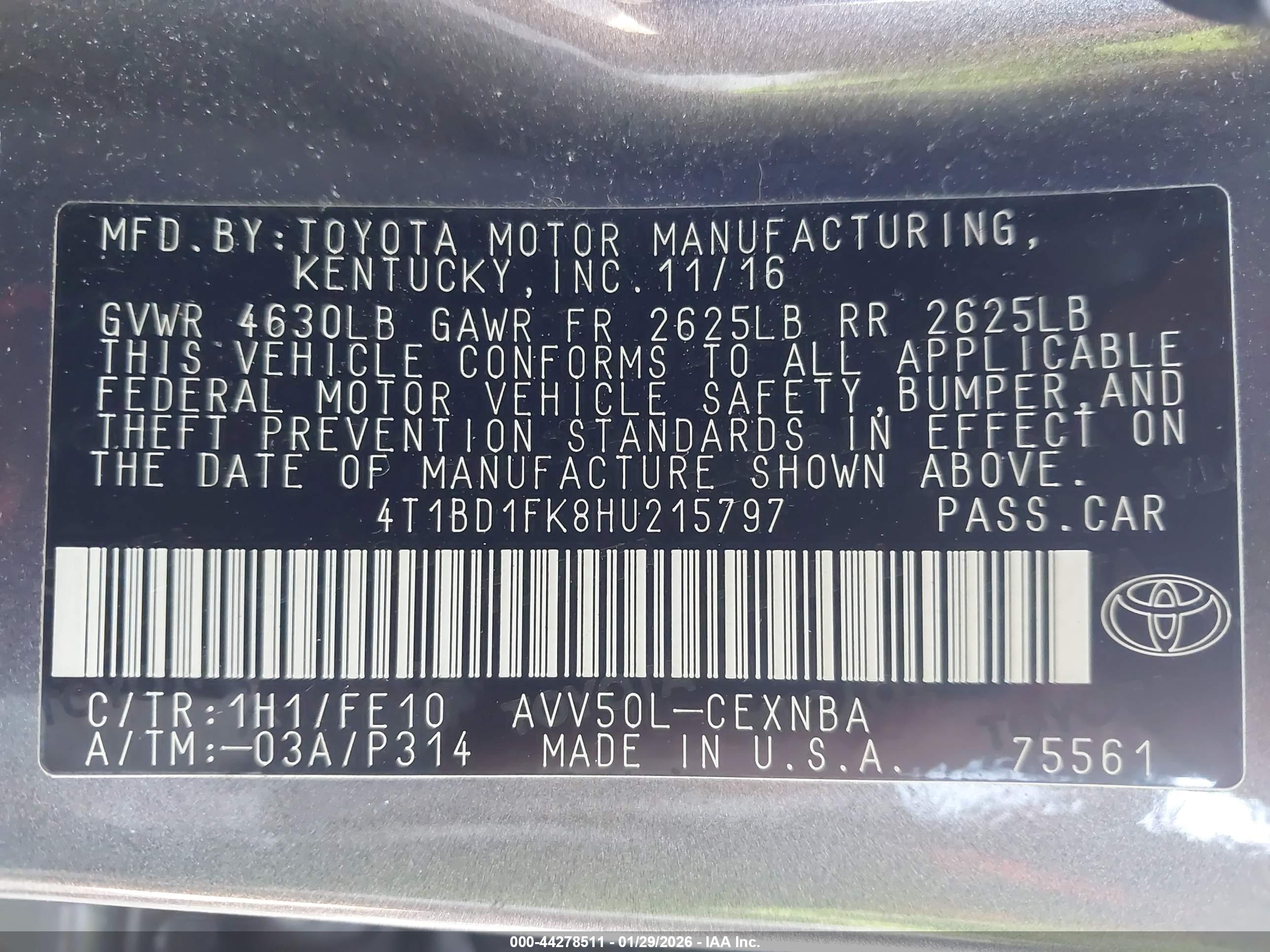 TOYOTA CAMRY image 9