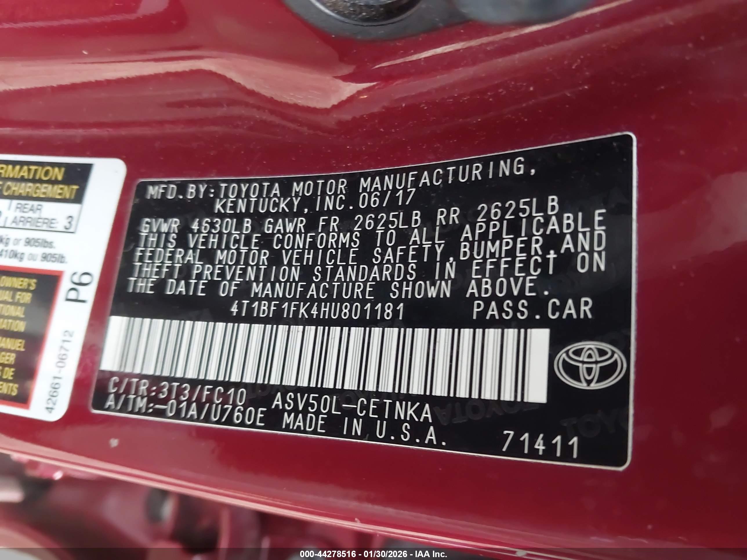 TOYOTA CAMRY image 9