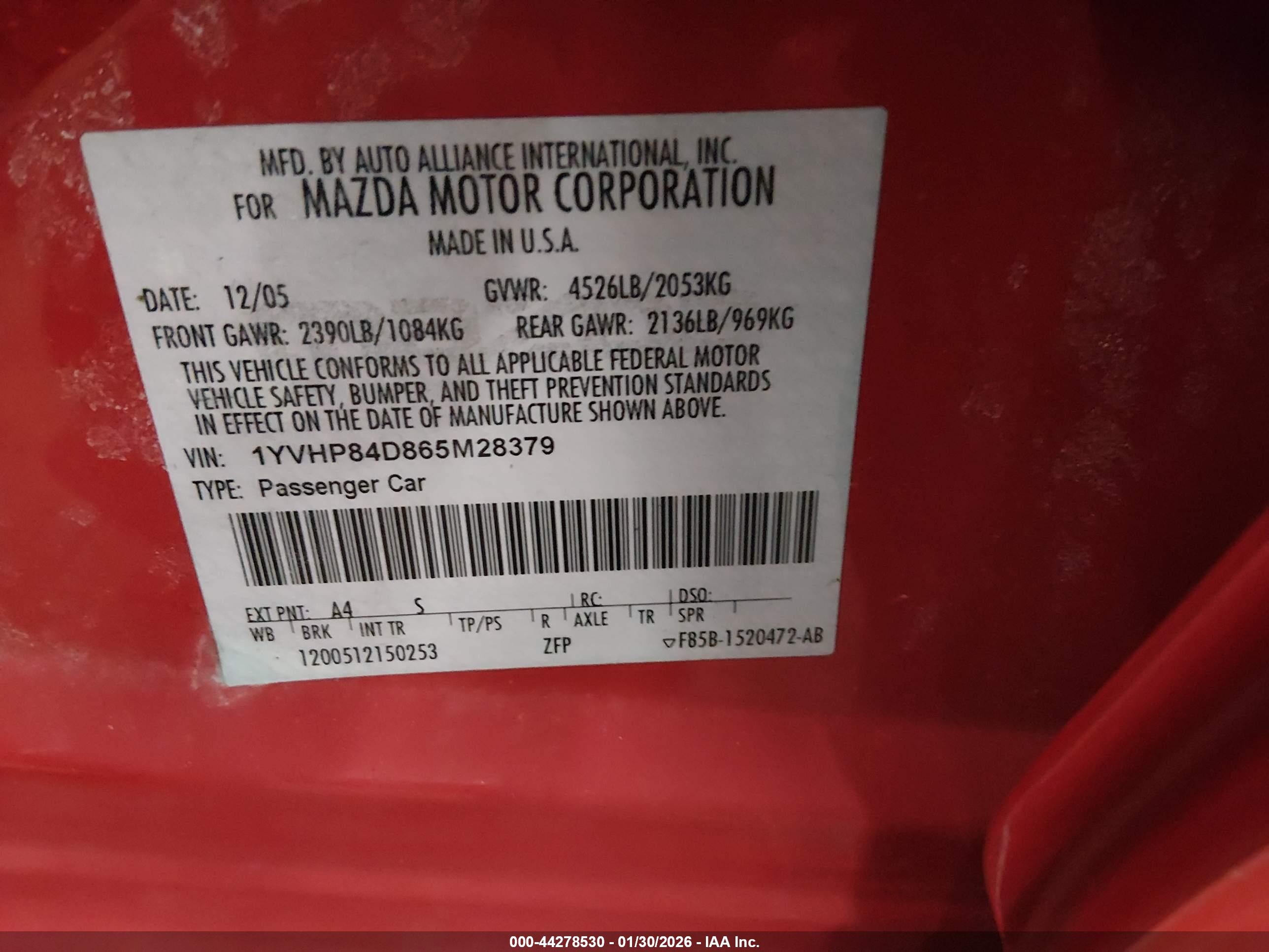 MAZDA MAZDA6 image 9