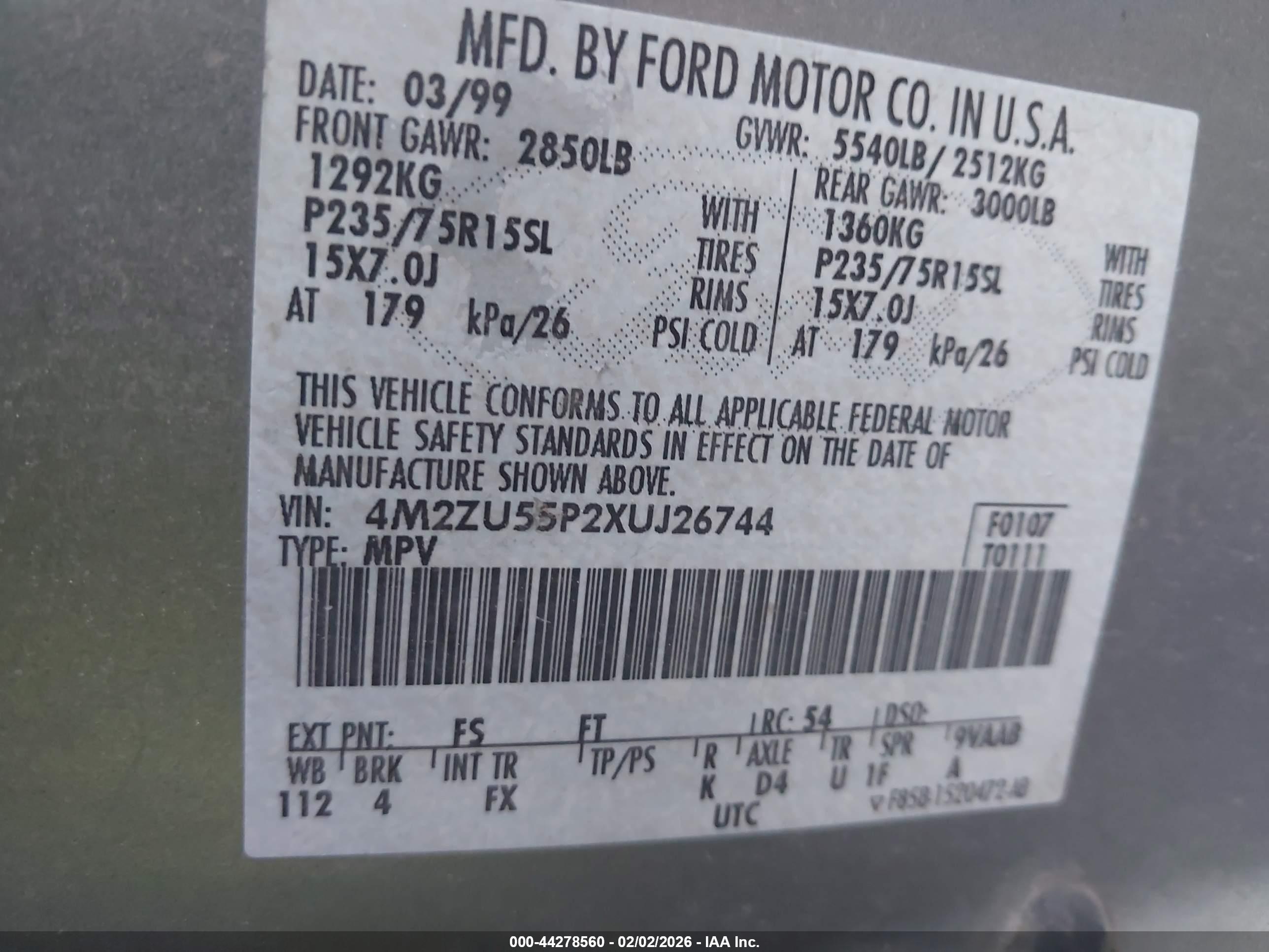 MERCURY MOUNTAINEER image 9