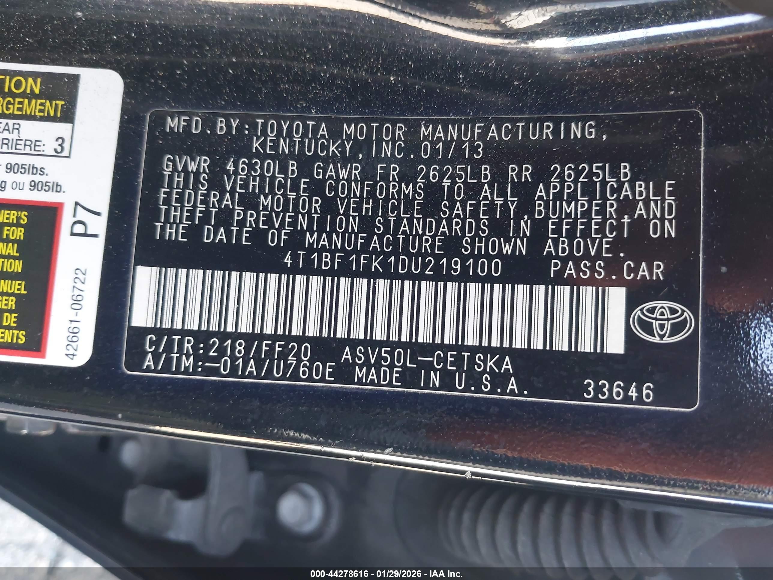 TOYOTA CAMRY image 9
