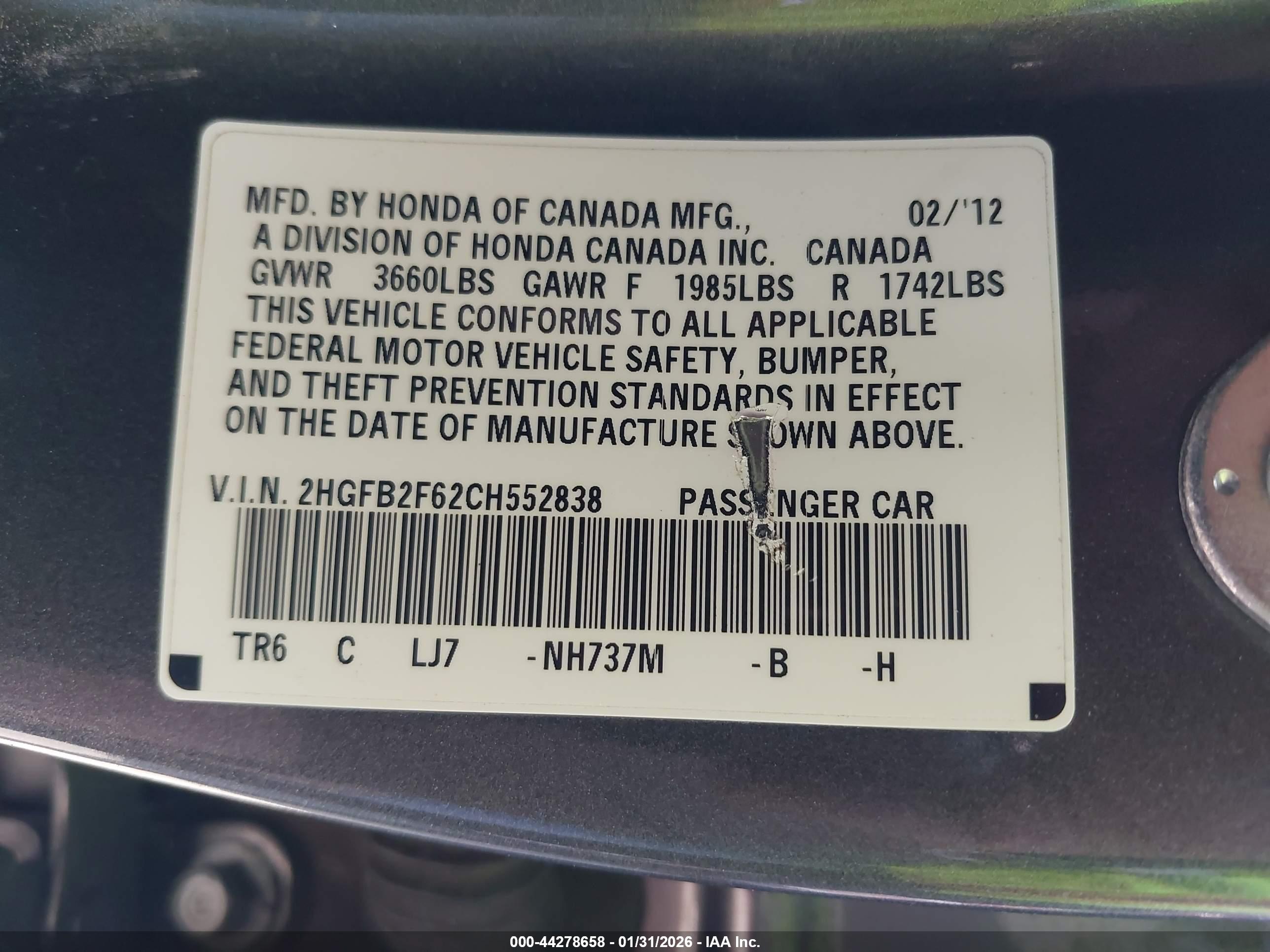 HONDA CIVIC image 9