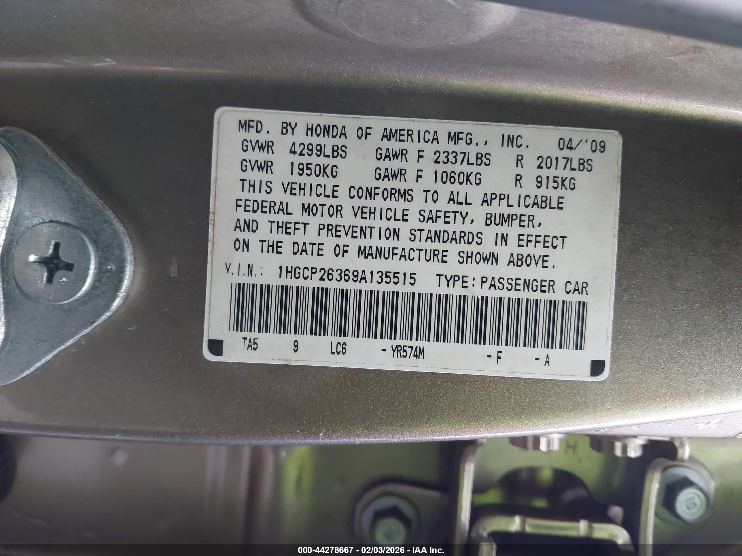 HONDA ACCORD image 9