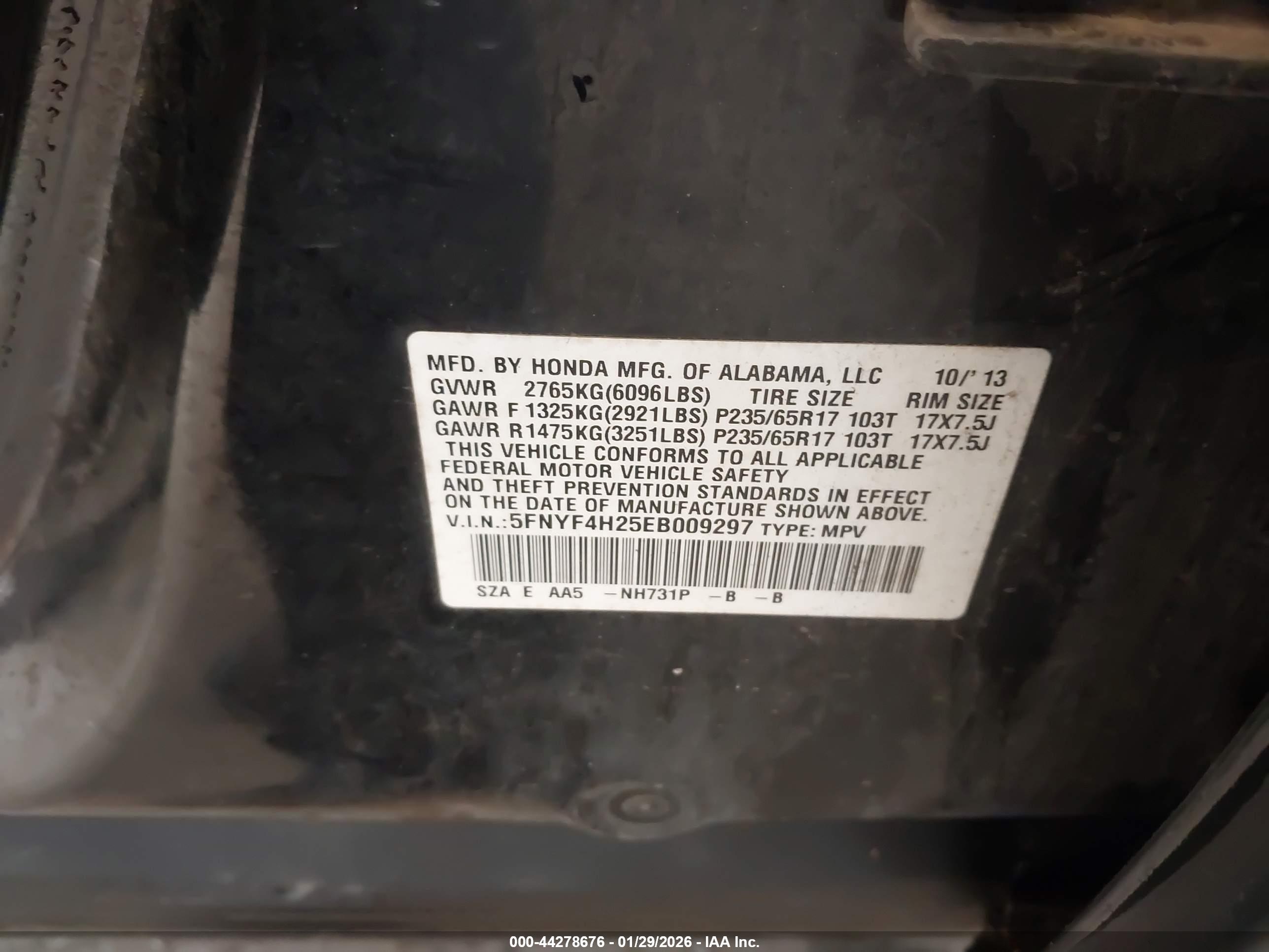HONDA PILOT image 9