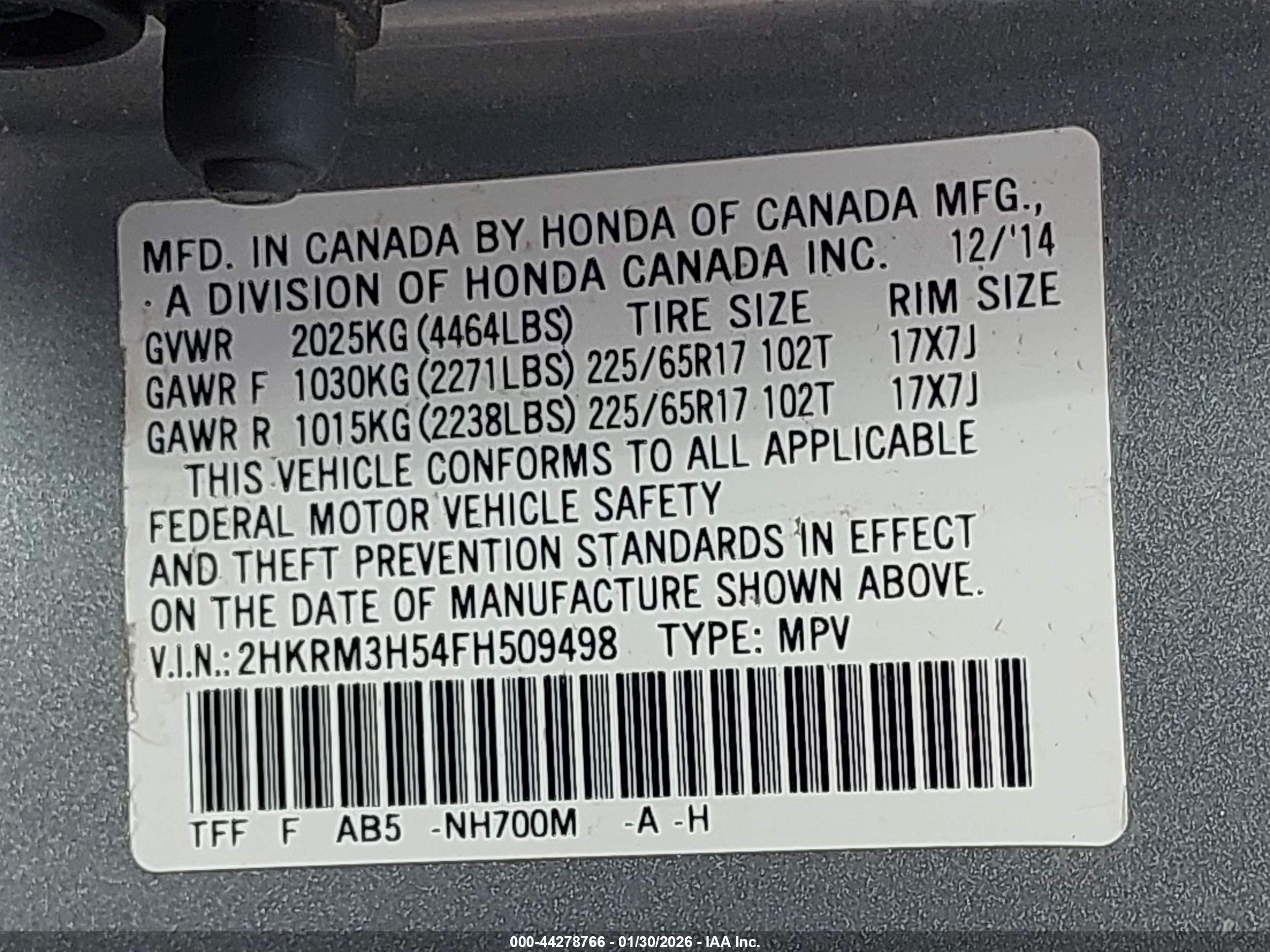 HONDA CR-V image 9