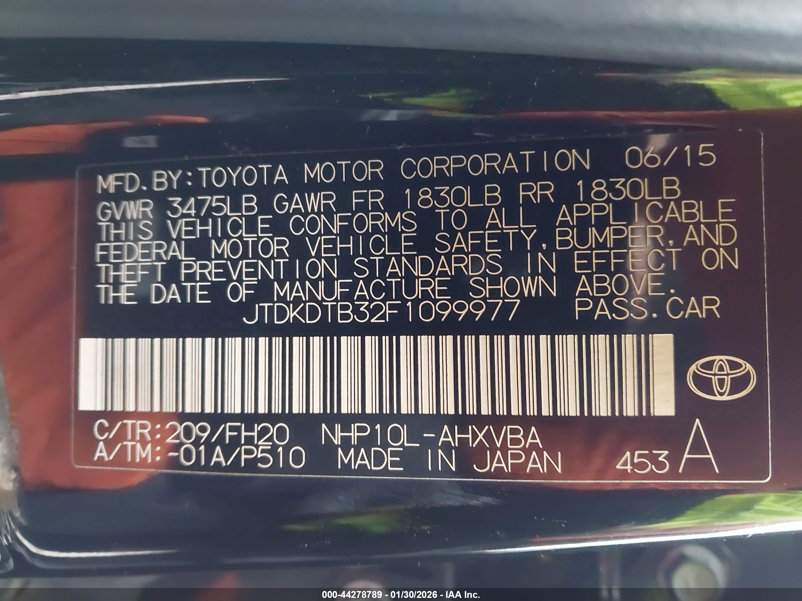 TOYOTA PRIUS image 9