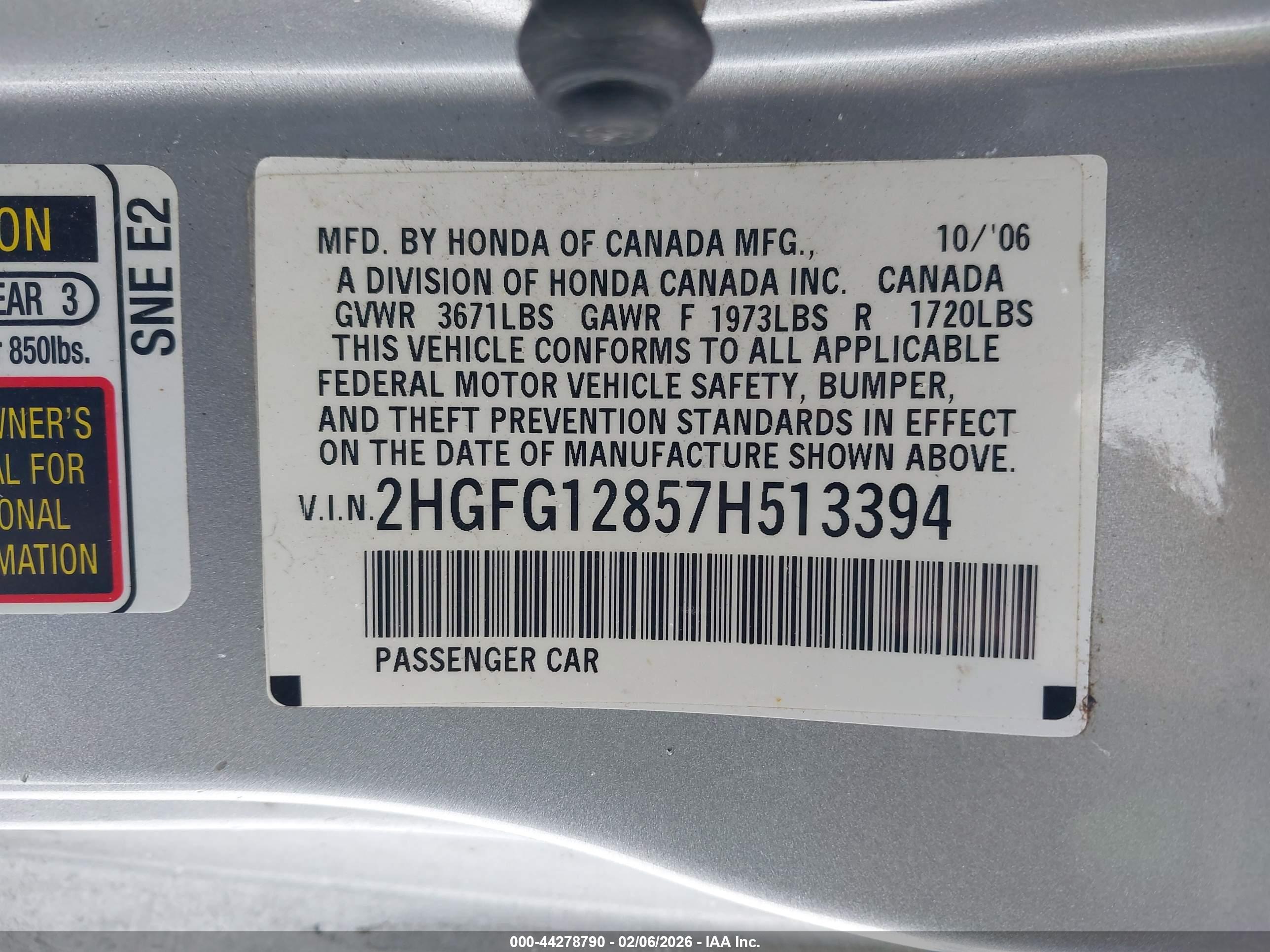 HONDA CIVIC image 9