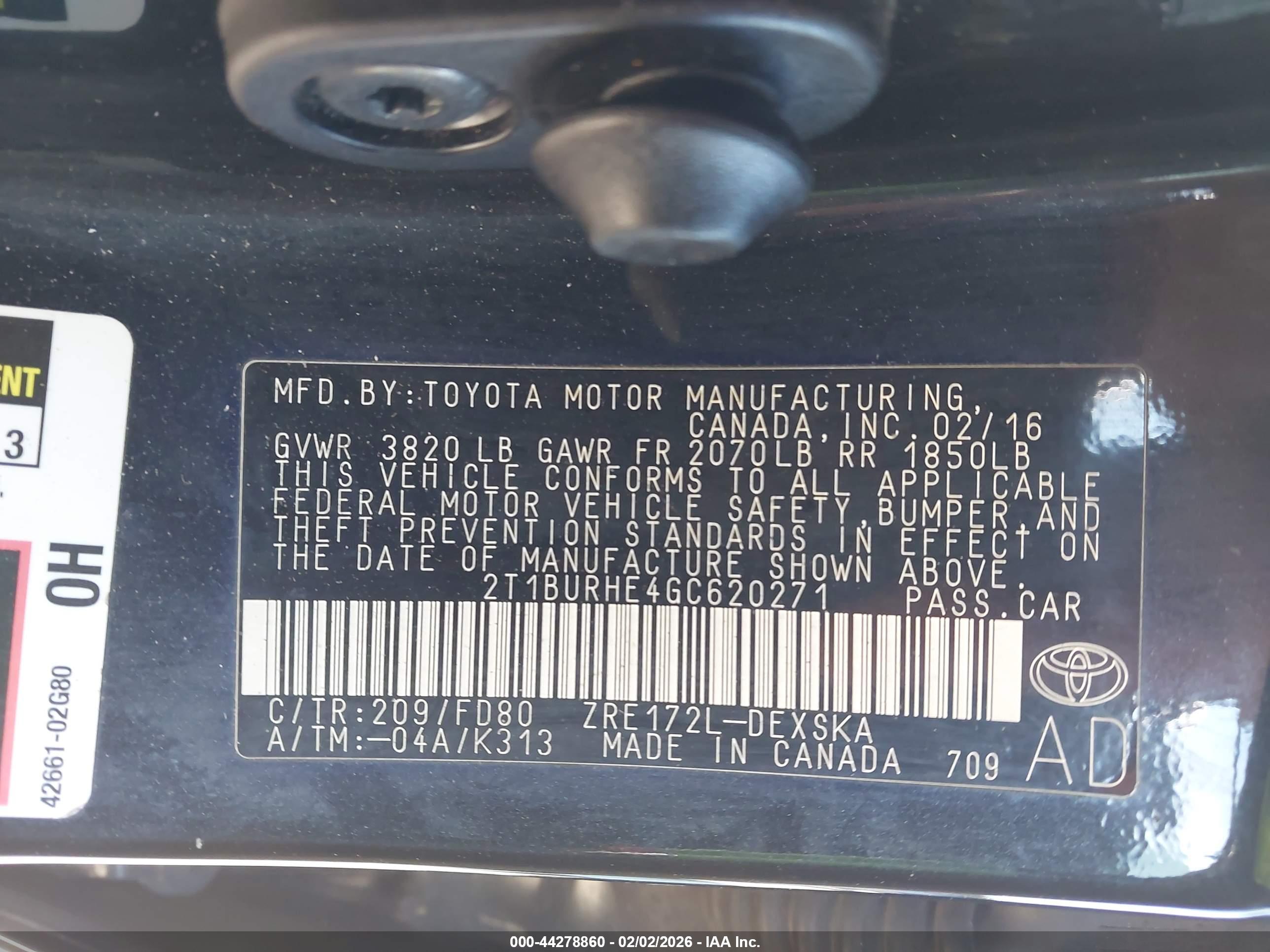 TOYOTA COROLLA image 9