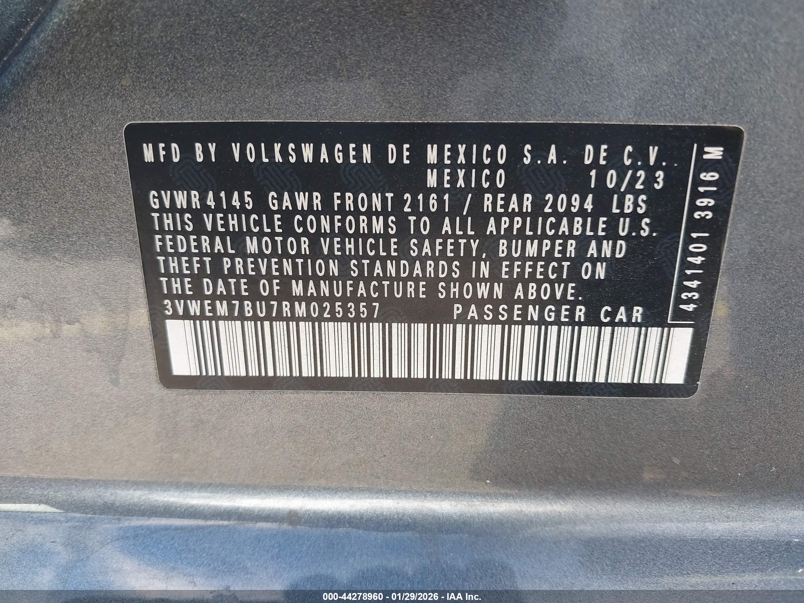 VOLKSWAGEN JETTA image 9
