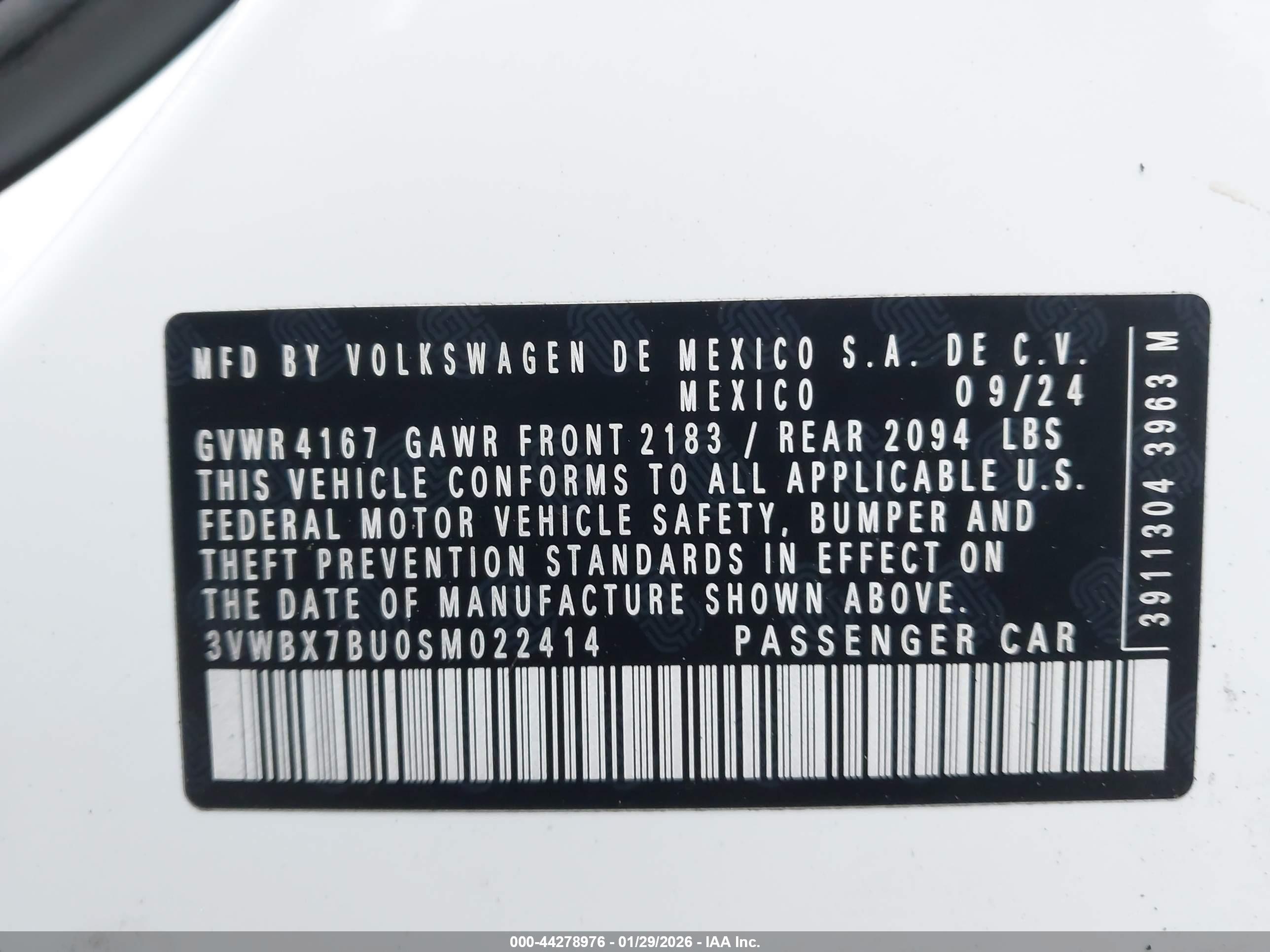VOLKSWAGEN JETTA image 9