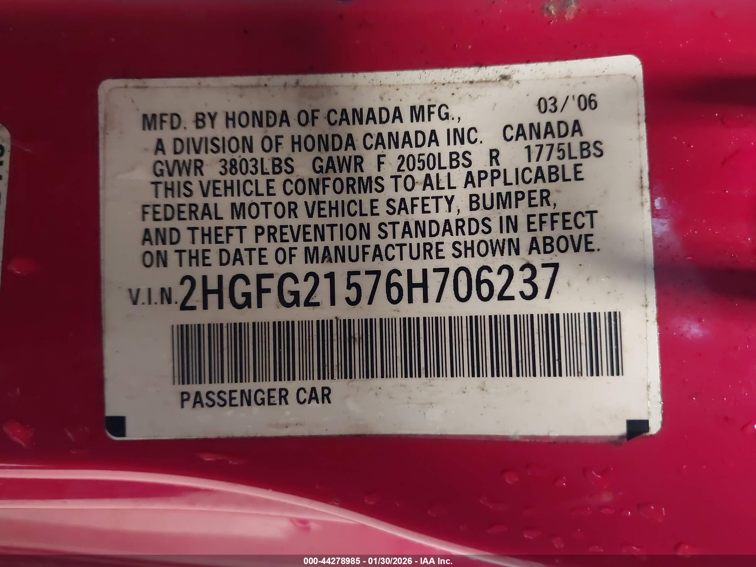 HONDA CIVIC image 9