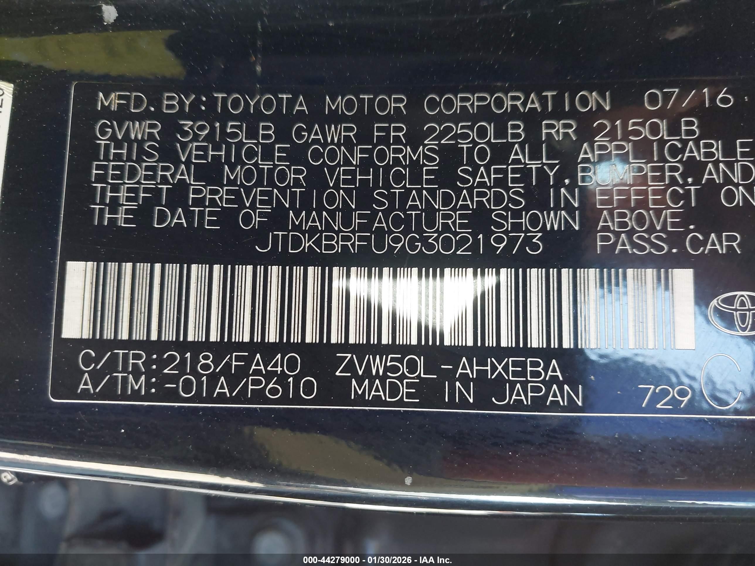 TOYOTA PRIUS image 9
