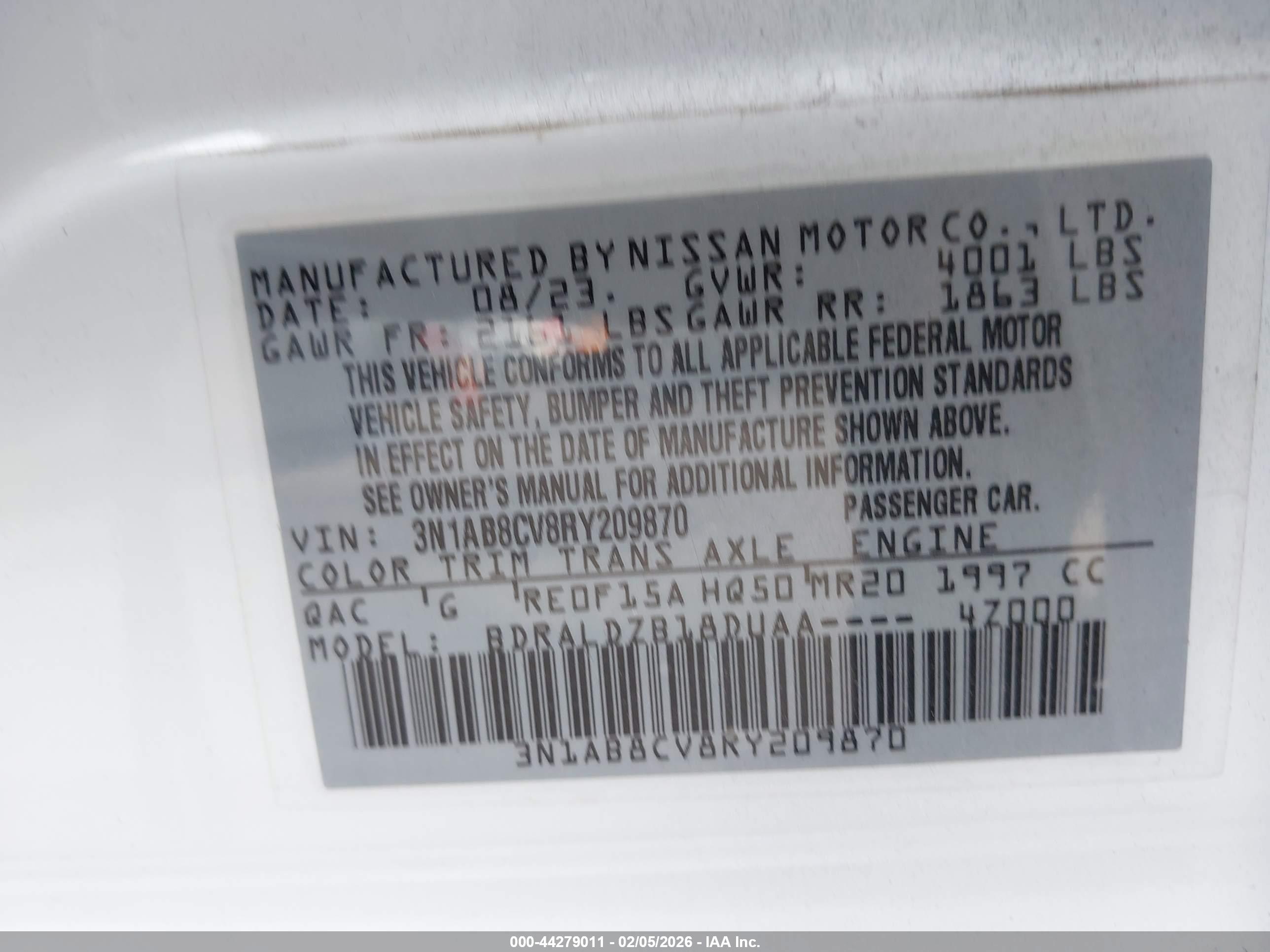 NISSAN SENTRA image 9