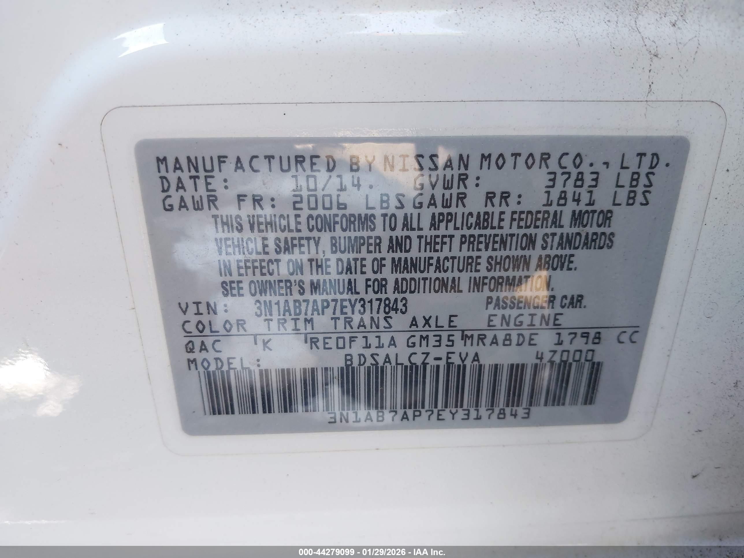 NISSAN SENTRA image 9