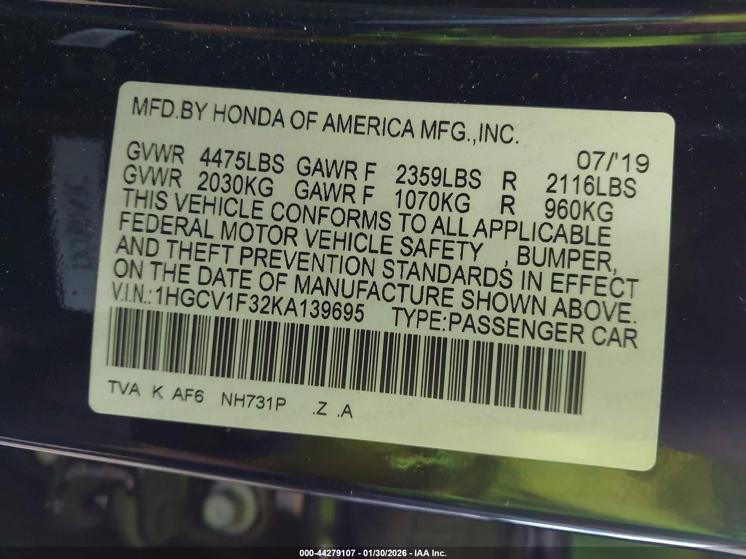 HONDA ACCORD image 9