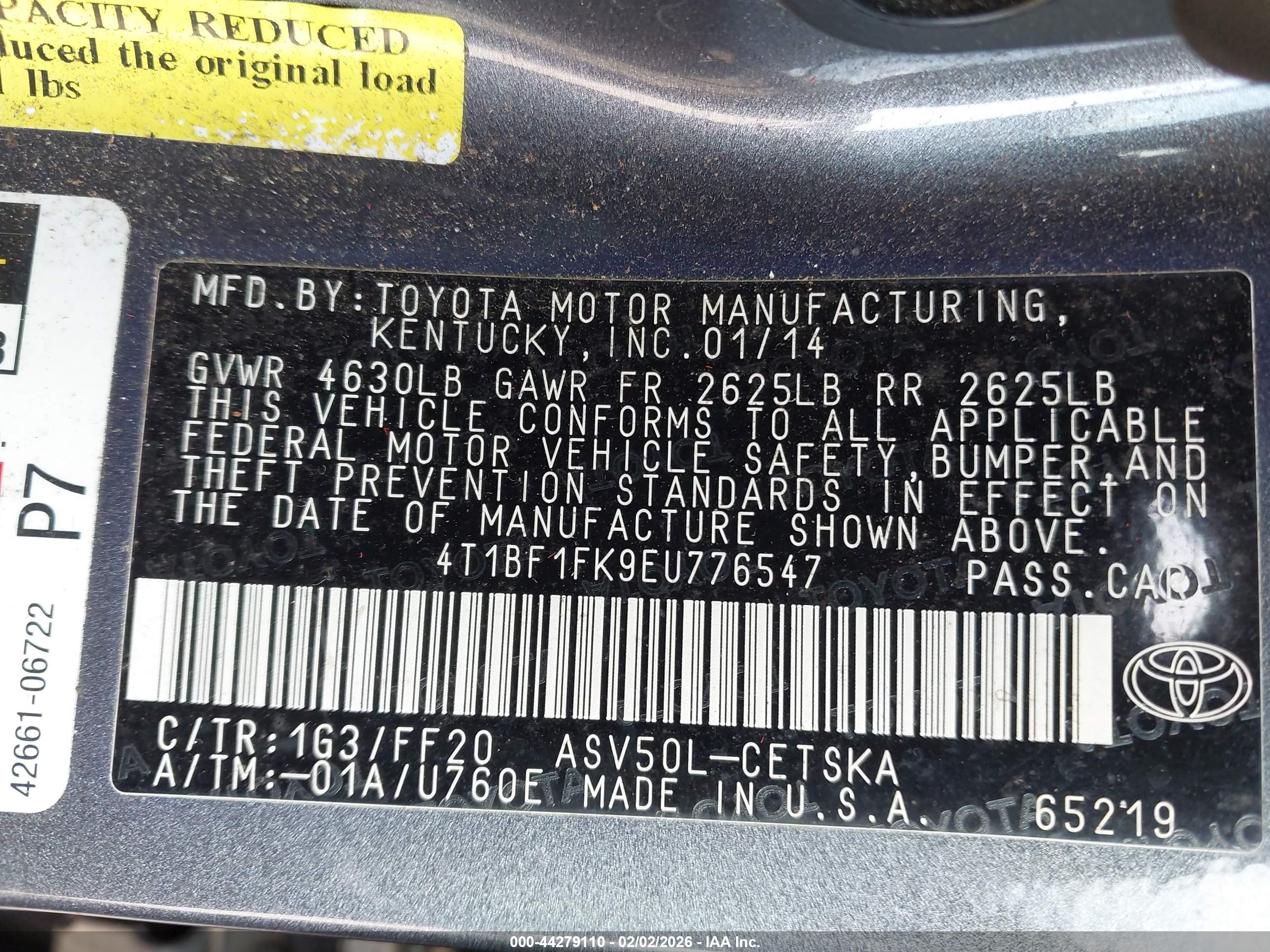 TOYOTA CAMRY image 9
