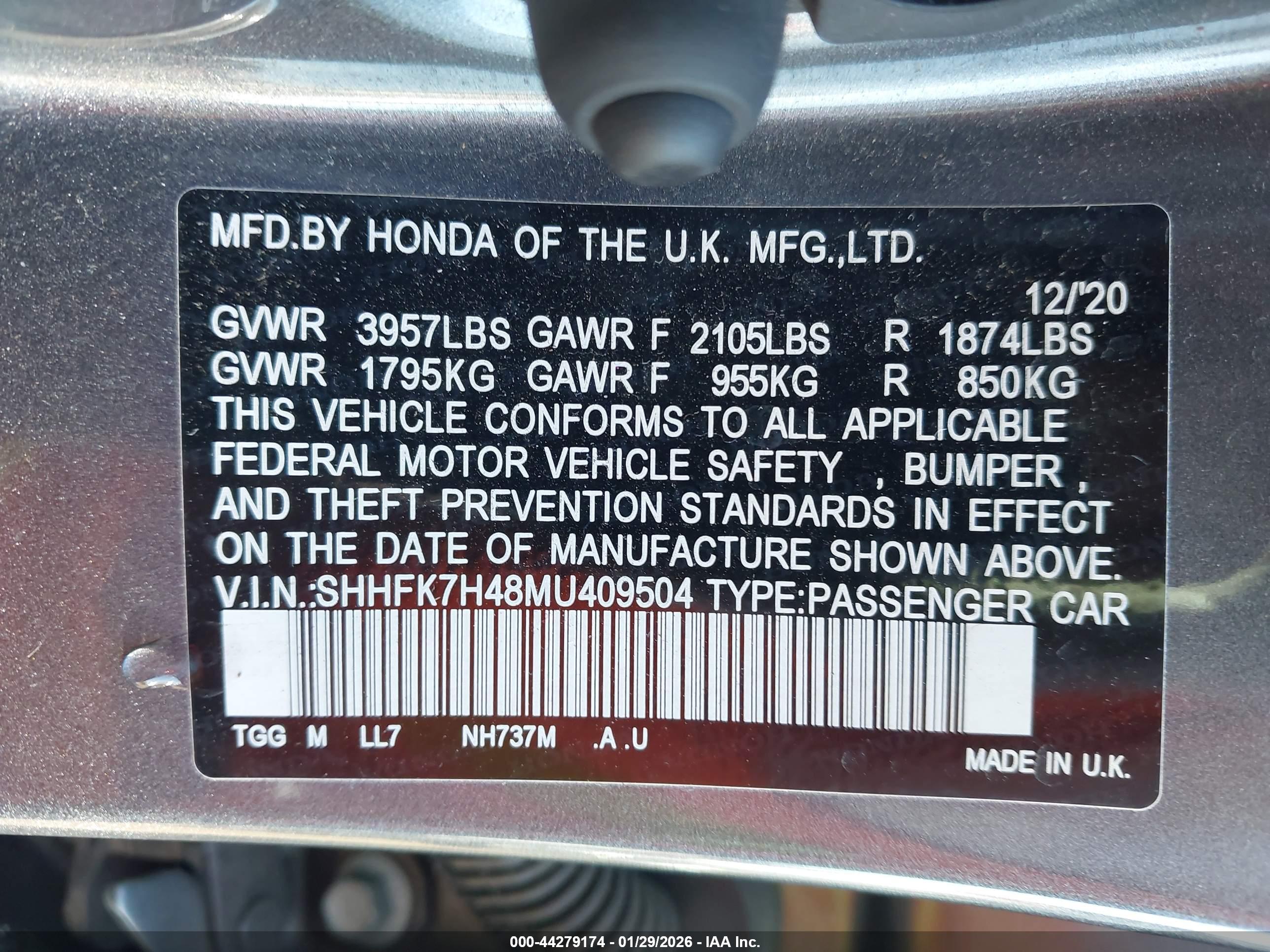HONDA CIVIC image 9